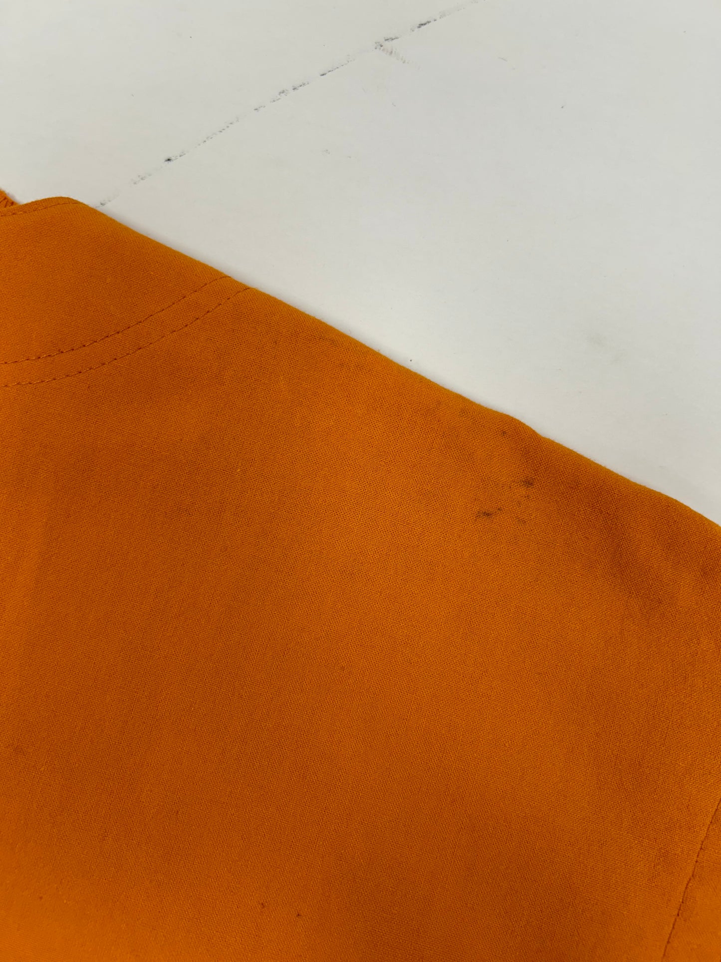 Vintage Nike Air Jordan 'Spellout Logo' Baseball Jersey Orange 1991 Rare Large 25.5x31/33.5 Inches
