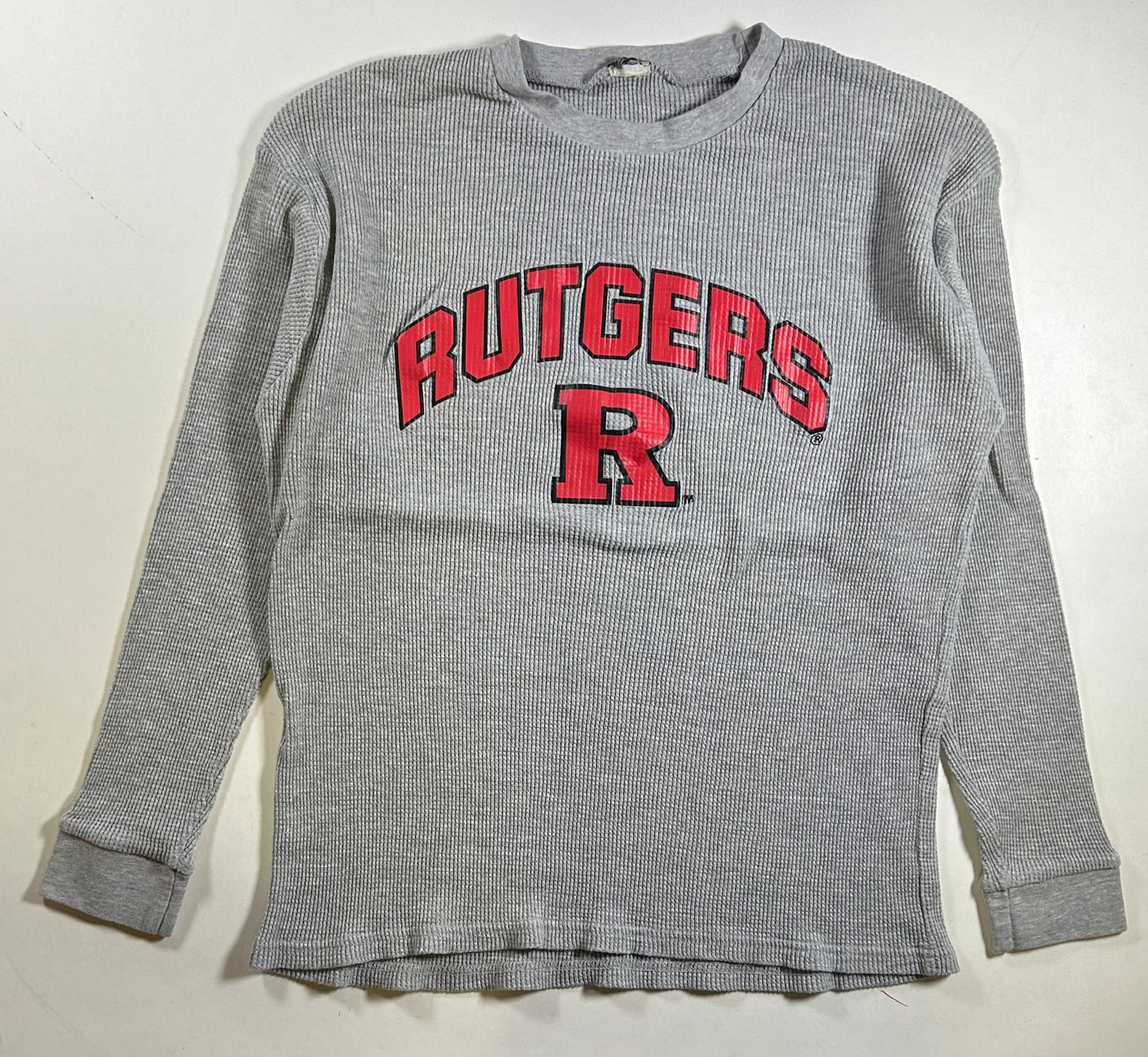 Rutgers Scarlet Knights College Thermal Long Sleeve Shirt Large/Medium Fit 22x26.25/27.25 Inches