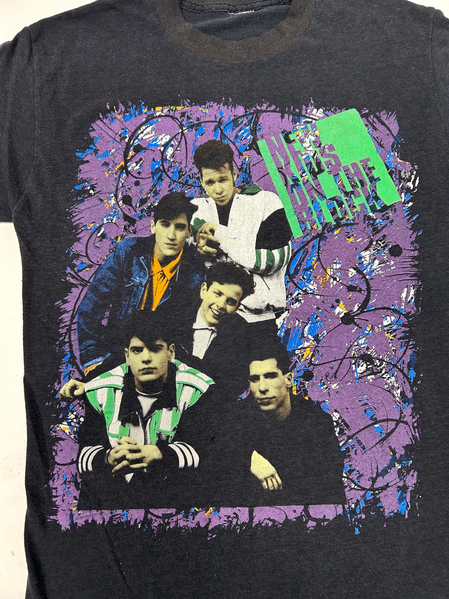 Vintage New Kids On The Block 1990 Concert Music Tee Worn As Is Small 17.5x25.75 Inches NKOTB