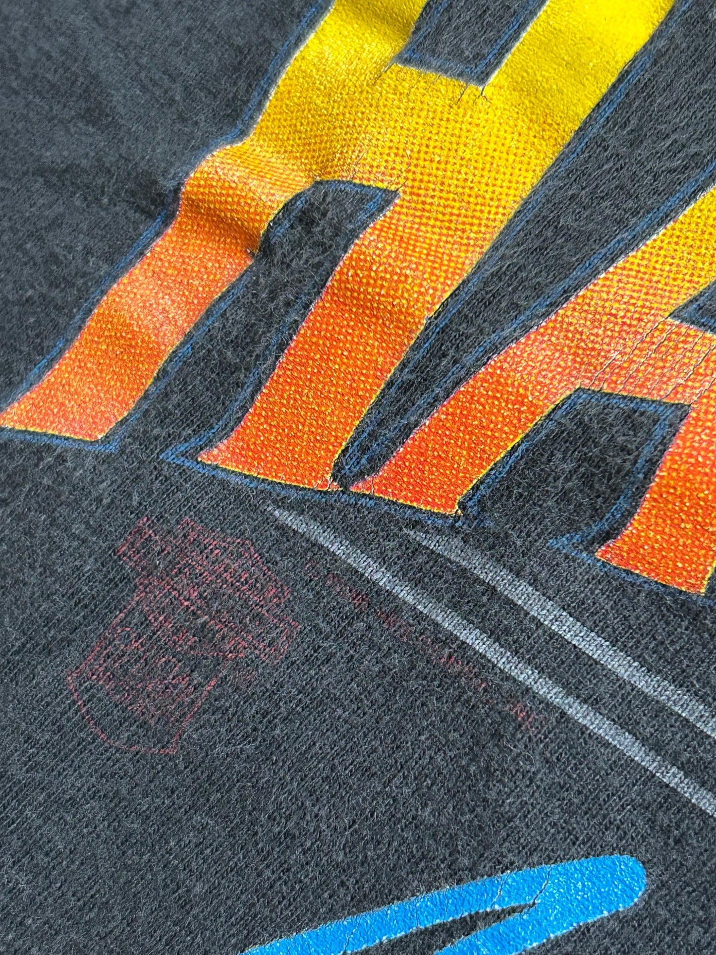 Vintage Harley Davidson Born In In The USA Eagle Citrus Heights California 1986 Tee Large 21.5x29.25 Inches
