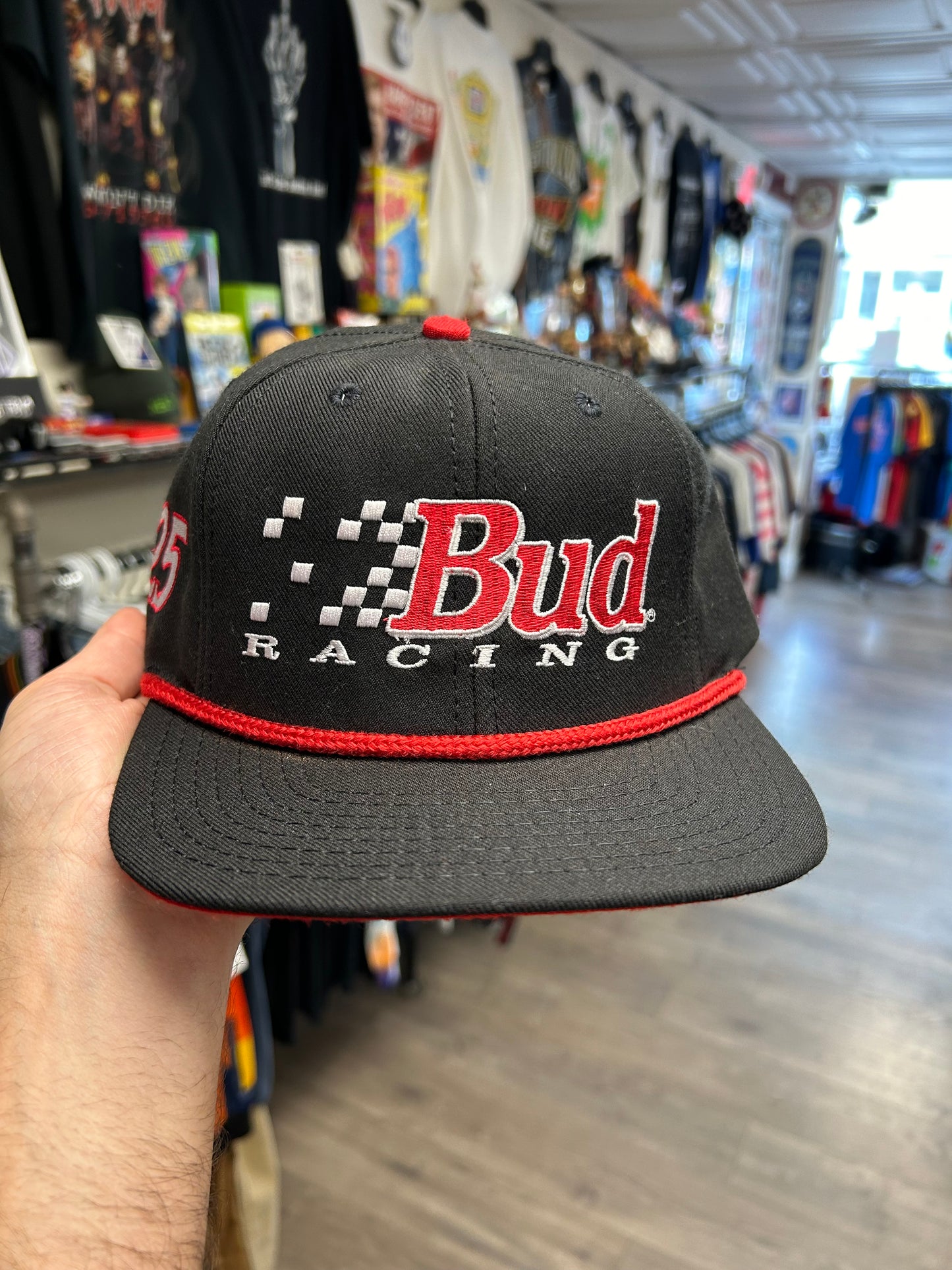 Vintage Bud Racing NASCAR 485 Of 2500 Adjustable Hat Blsck