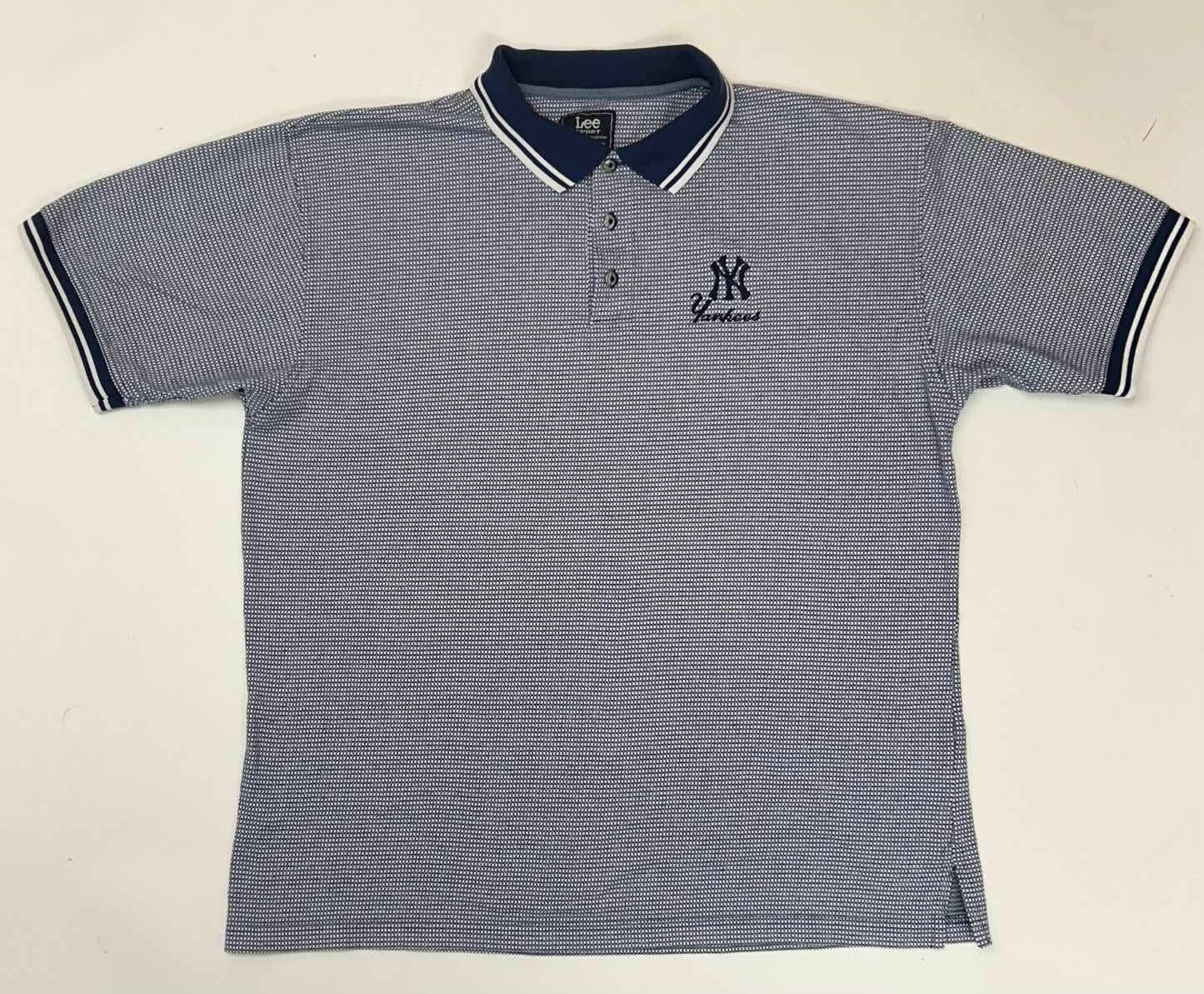 Vintage Lee Sport New York Yankees MLB Polo Shirt XL 24.75x30 Inches