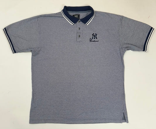Vintage Lee Sport New York Yankees MLB Polo Shirt XL 24.75x30 Inches