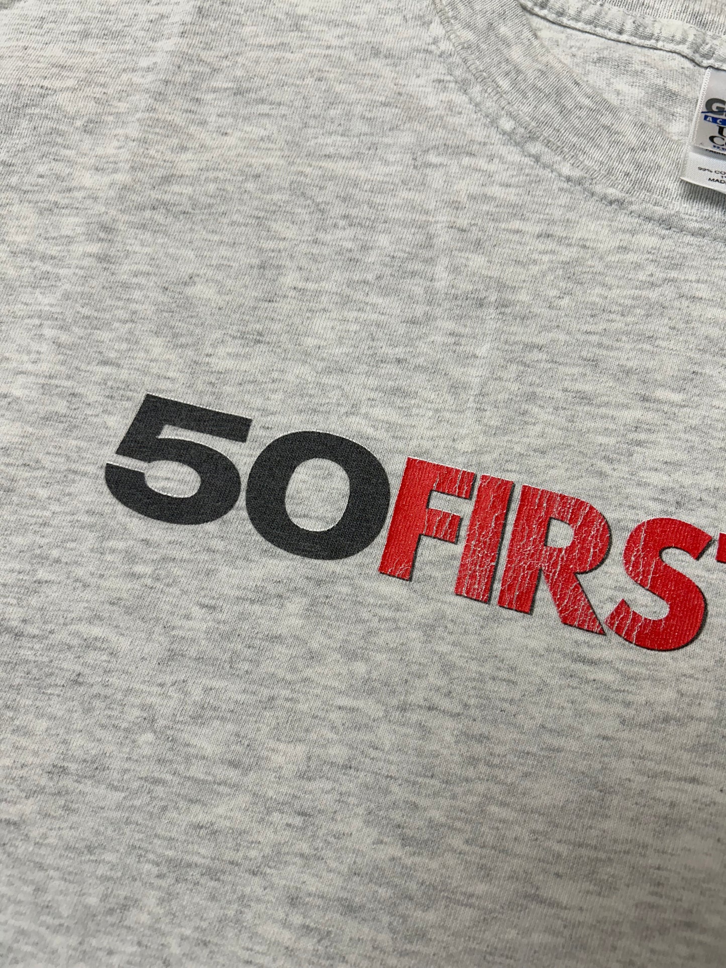 Vintage 2003 50 First Dates Adam Sandler Movie Promo Tee XL 24x30.25 Inches Gray