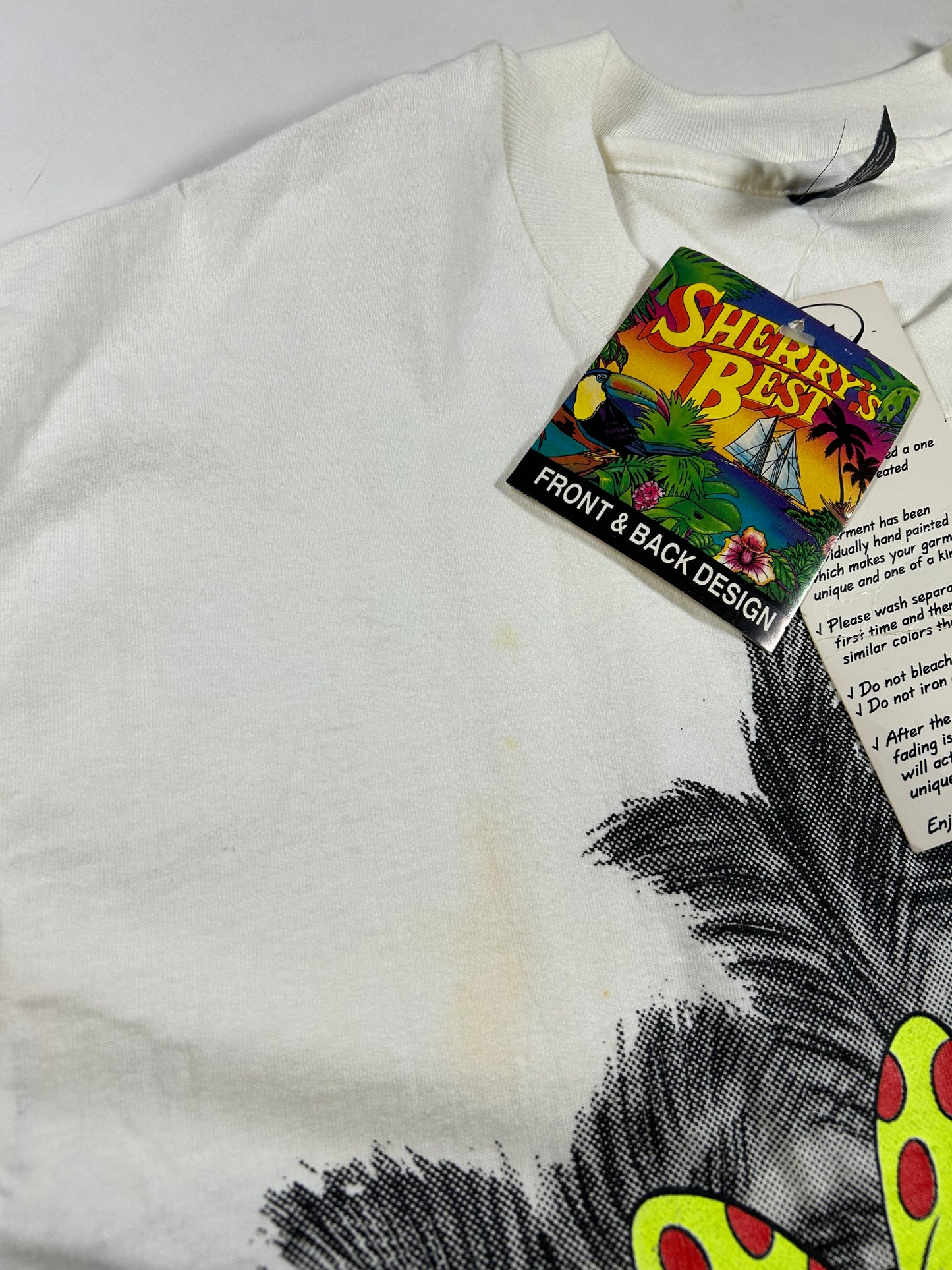 Vintage Sherry’s Best Disney Mickey & Minnie Mouse Tee Brand New With Tags Has Stains As Is XL/L Fit 22.75x32.5 Inches