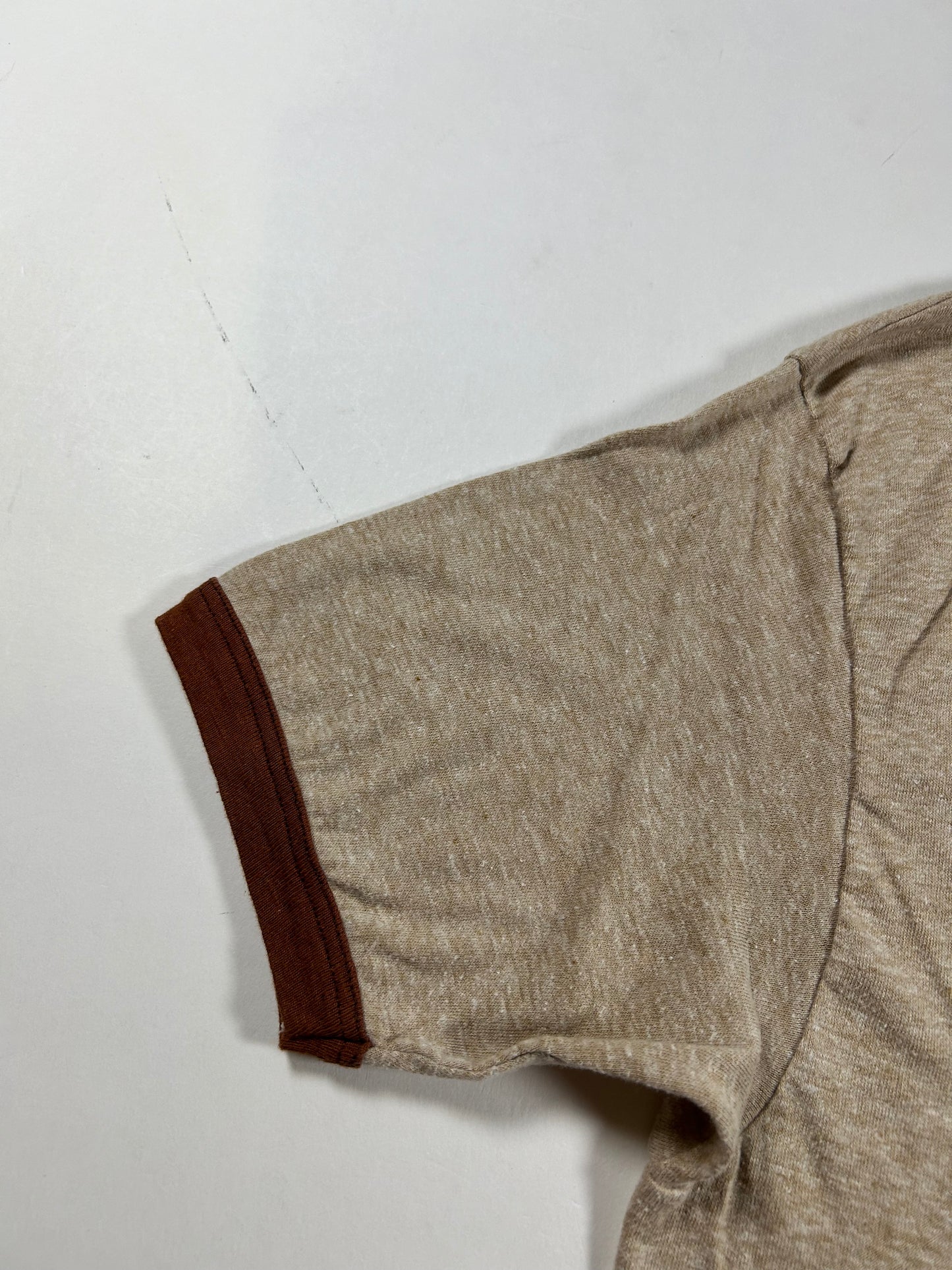 Vintage 80s UPS UNITED Parcel Service Shipping Walk America 1982 Ringer Tee Hanes L/M Fit 20.75x30.25 Inches