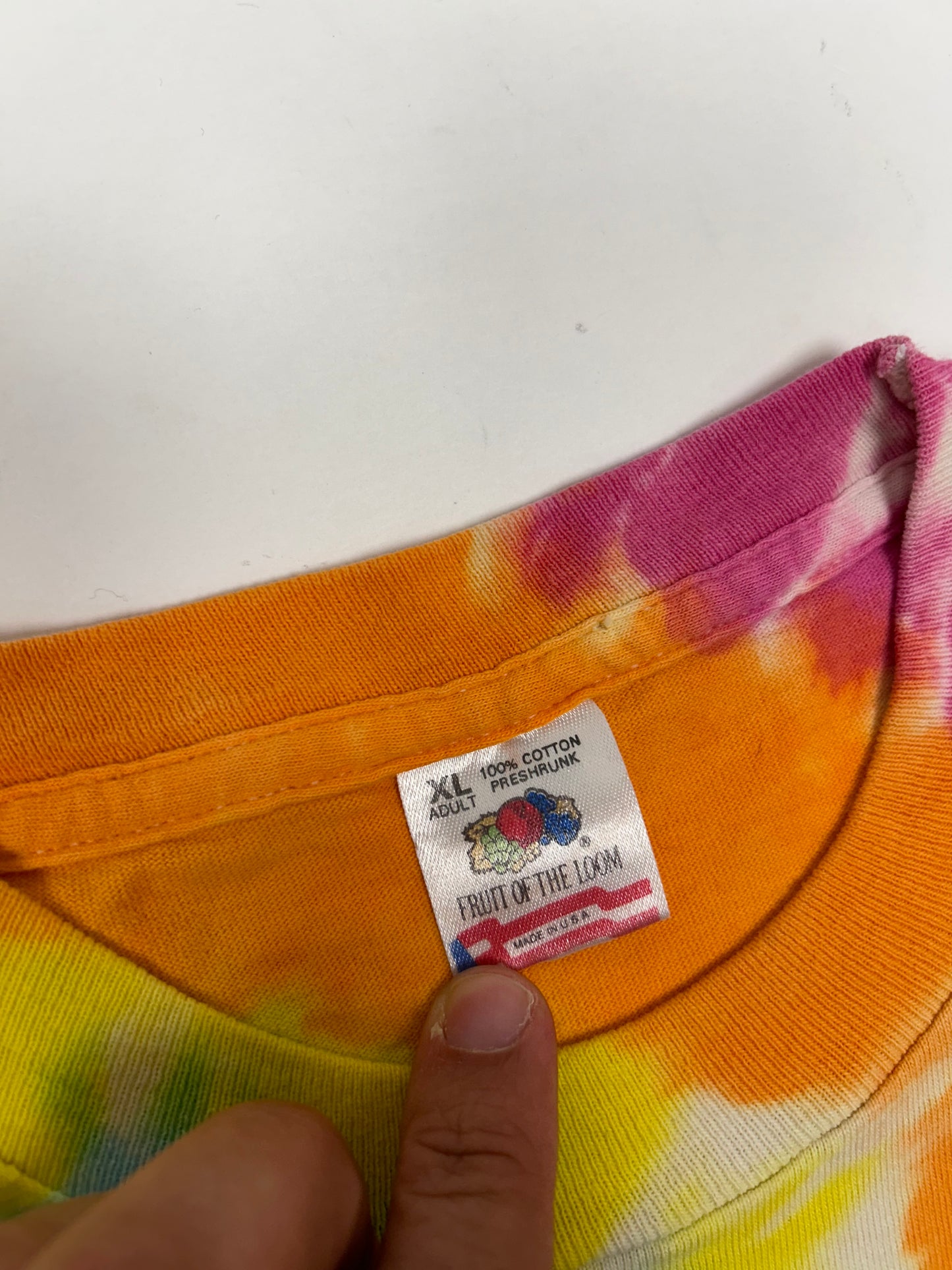 Vintage 90s Ben and Jerrys Wavy Gravy Ice Cream Tie Dye Tee Stained As Is XL 24.5s29.5 Inches