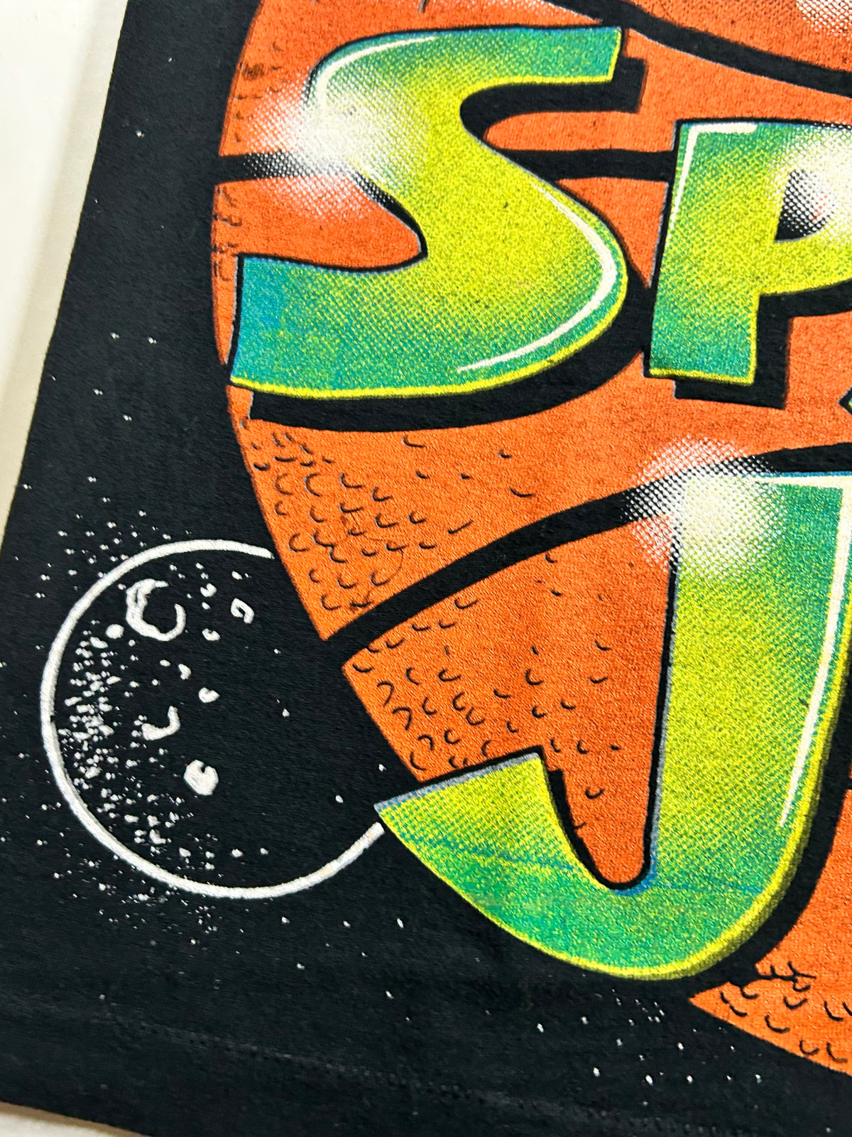Vintage Space Jam Movie Promo Tee 1996 Freeze Looney Tunes All Over Print Rare L/XL Fit  23.25x28.25 Inches