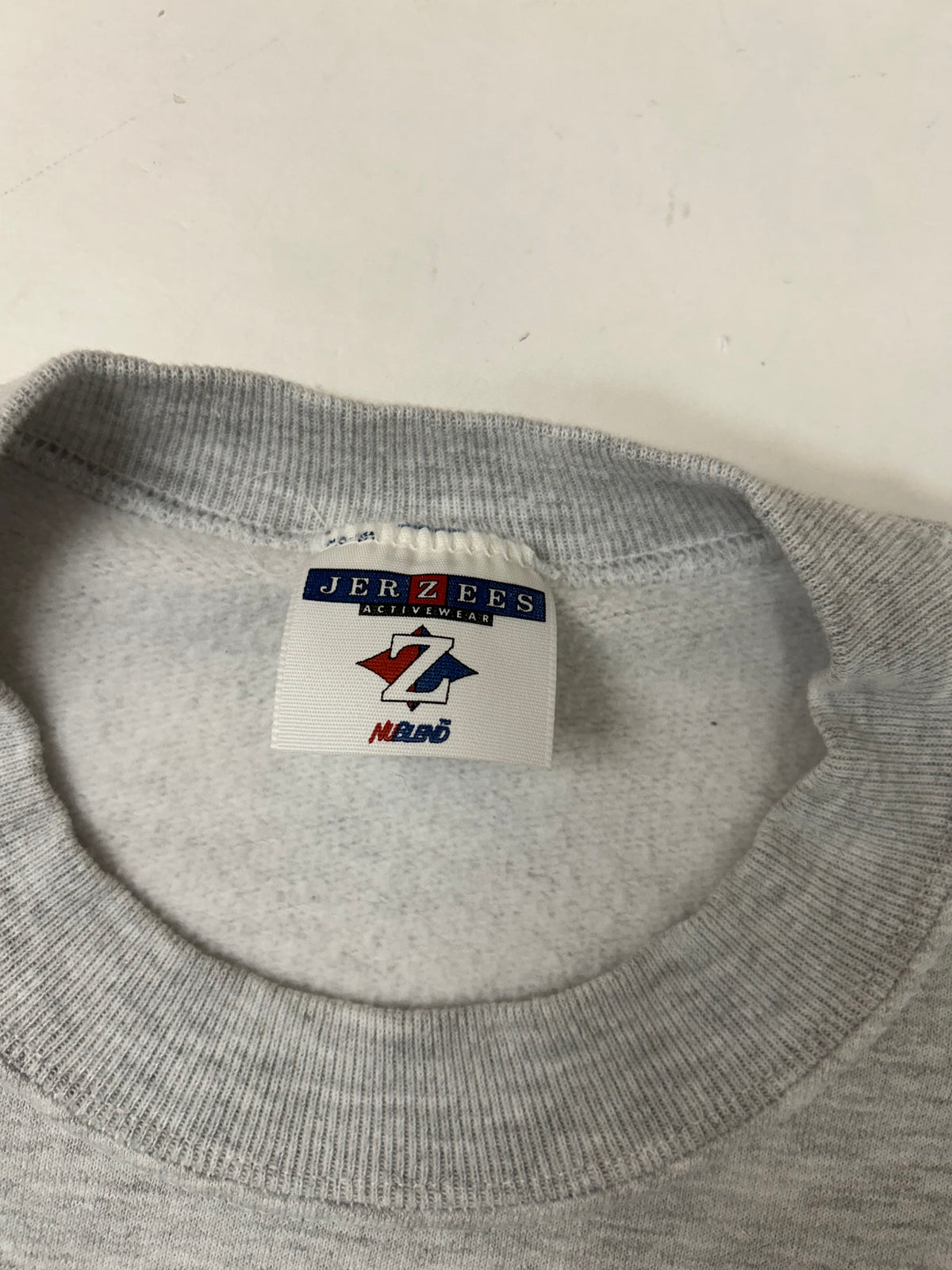 Edgewood New Jersey Deeper Than The Roots Crewneck Sweatshirt Heather Gray Jerzees Tag 50/50 Blend Mexico/USA 3XL/2XL Fit About 29.5x29.5 Inches