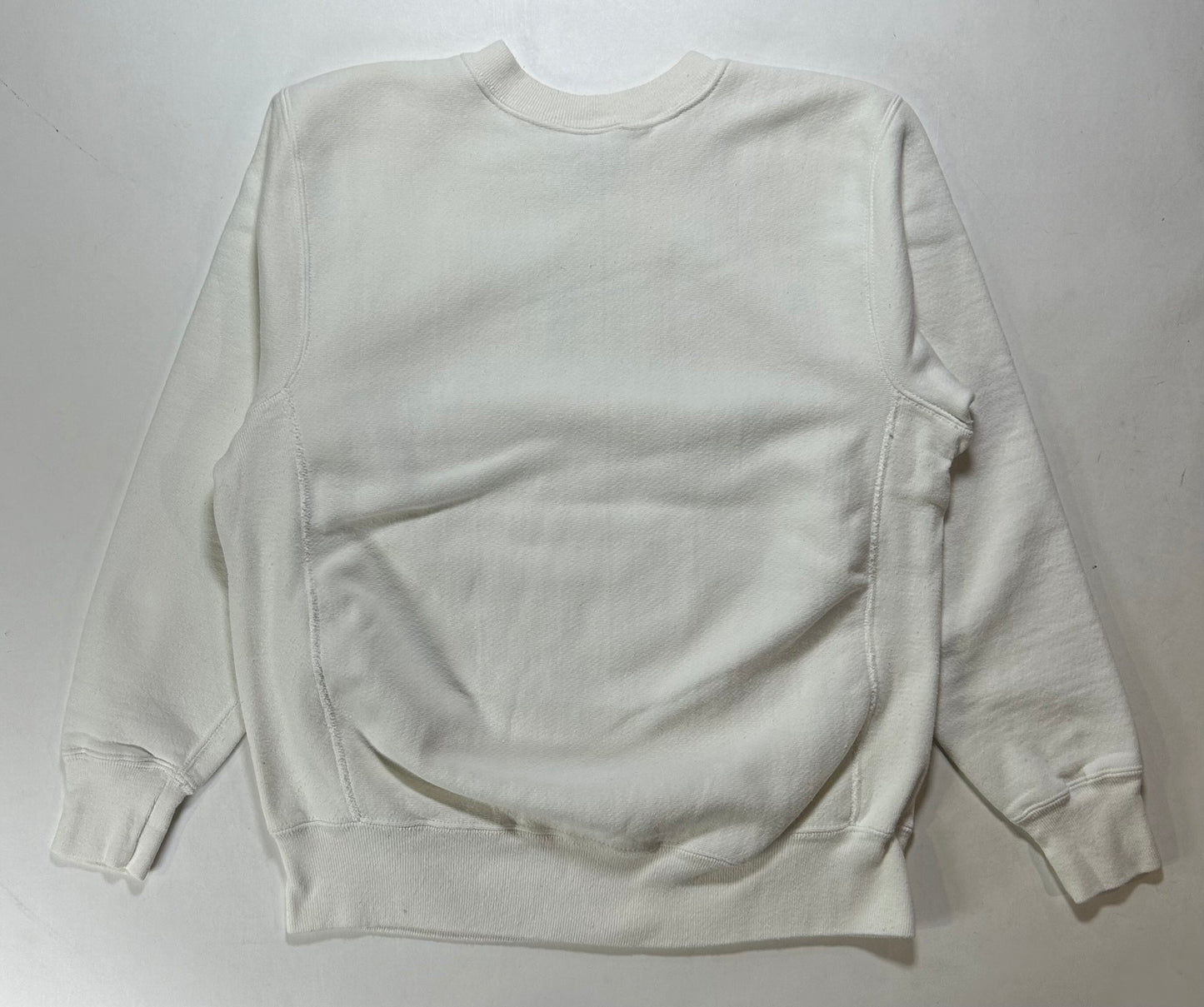 Vintage Brown University College Crewneck Sweatshirt Grain Bassett Walker 23x27.5 Inches White As Is