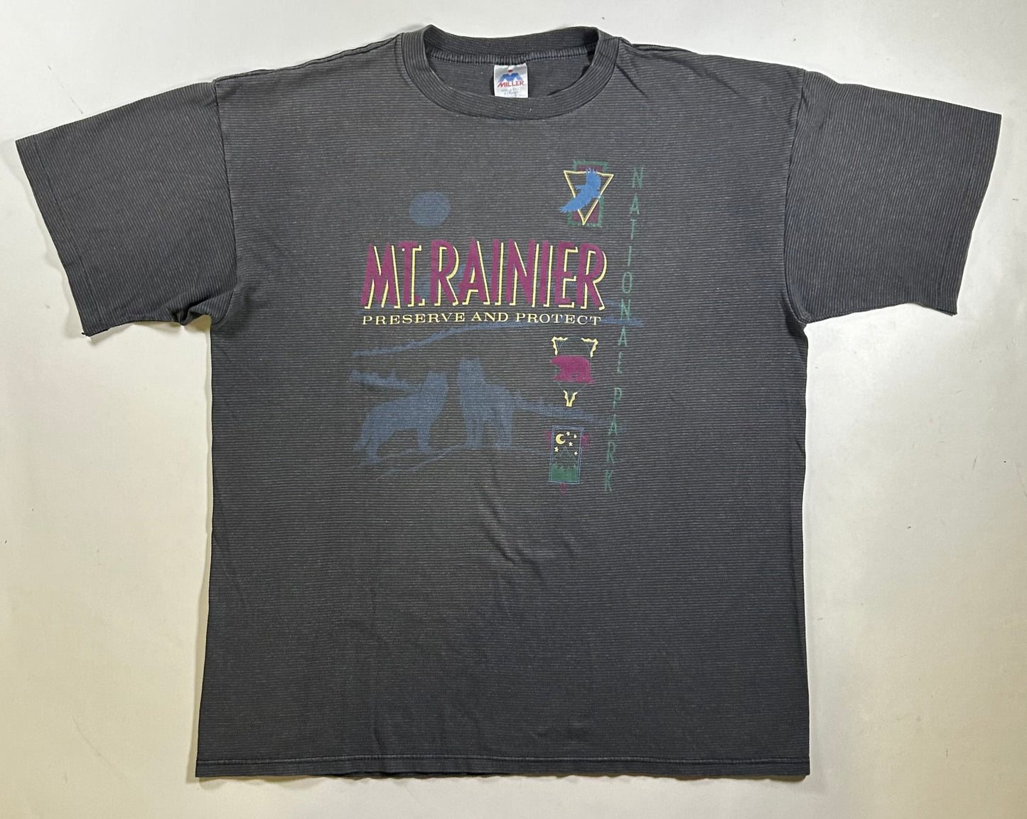 Vintage 90s Mt. Rainier National Park Preserve And Protect Tee XL 24x29.75 Inches