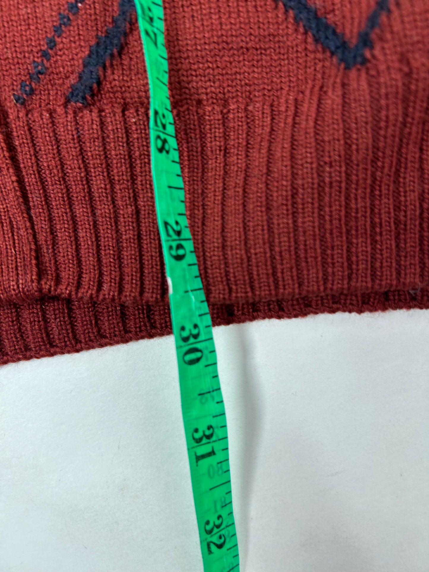 Casablanca V Neck Sweater Vest Button Down Pure New Wool Adult Size 42 23x29.75 Inches