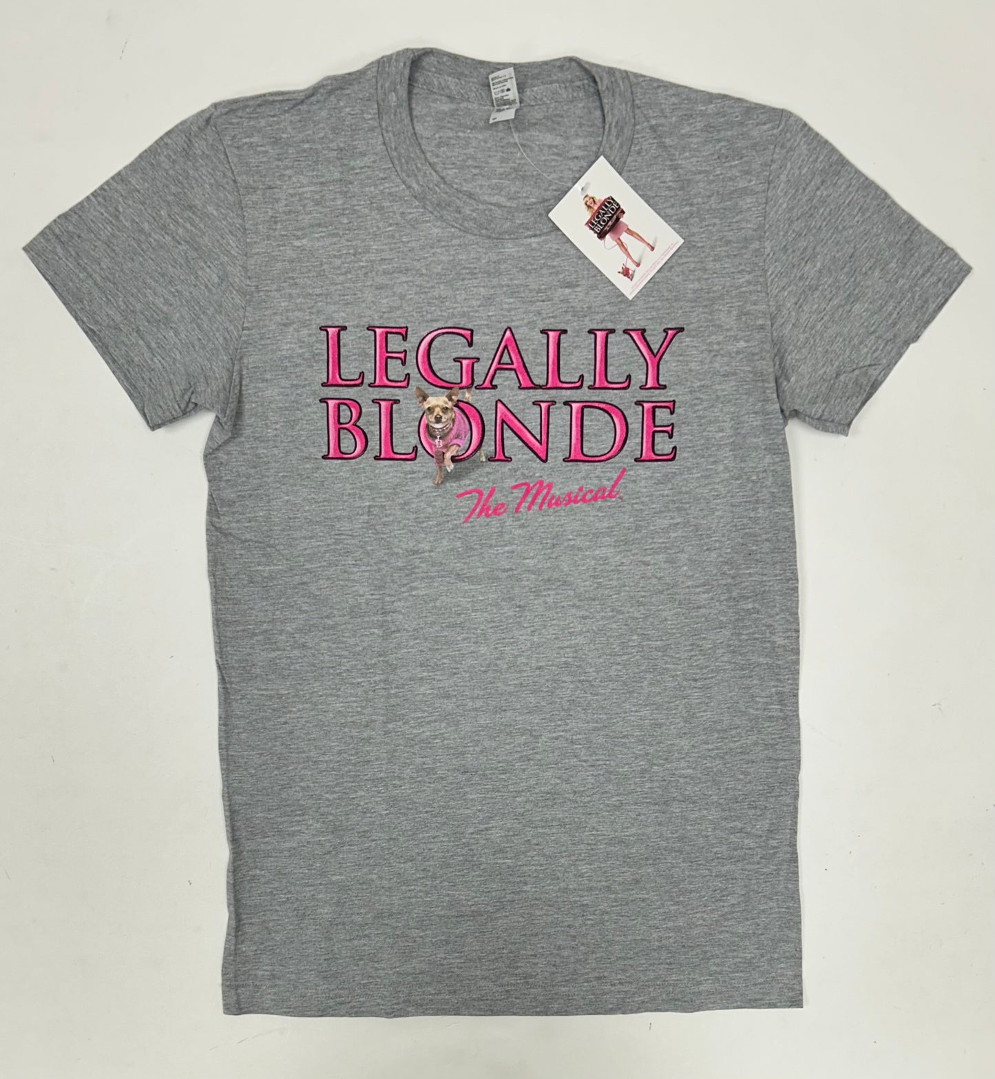 Legally Blonde The Musical Shirt Women’s Medium Tee Gray 16.75x25.75 Brand New