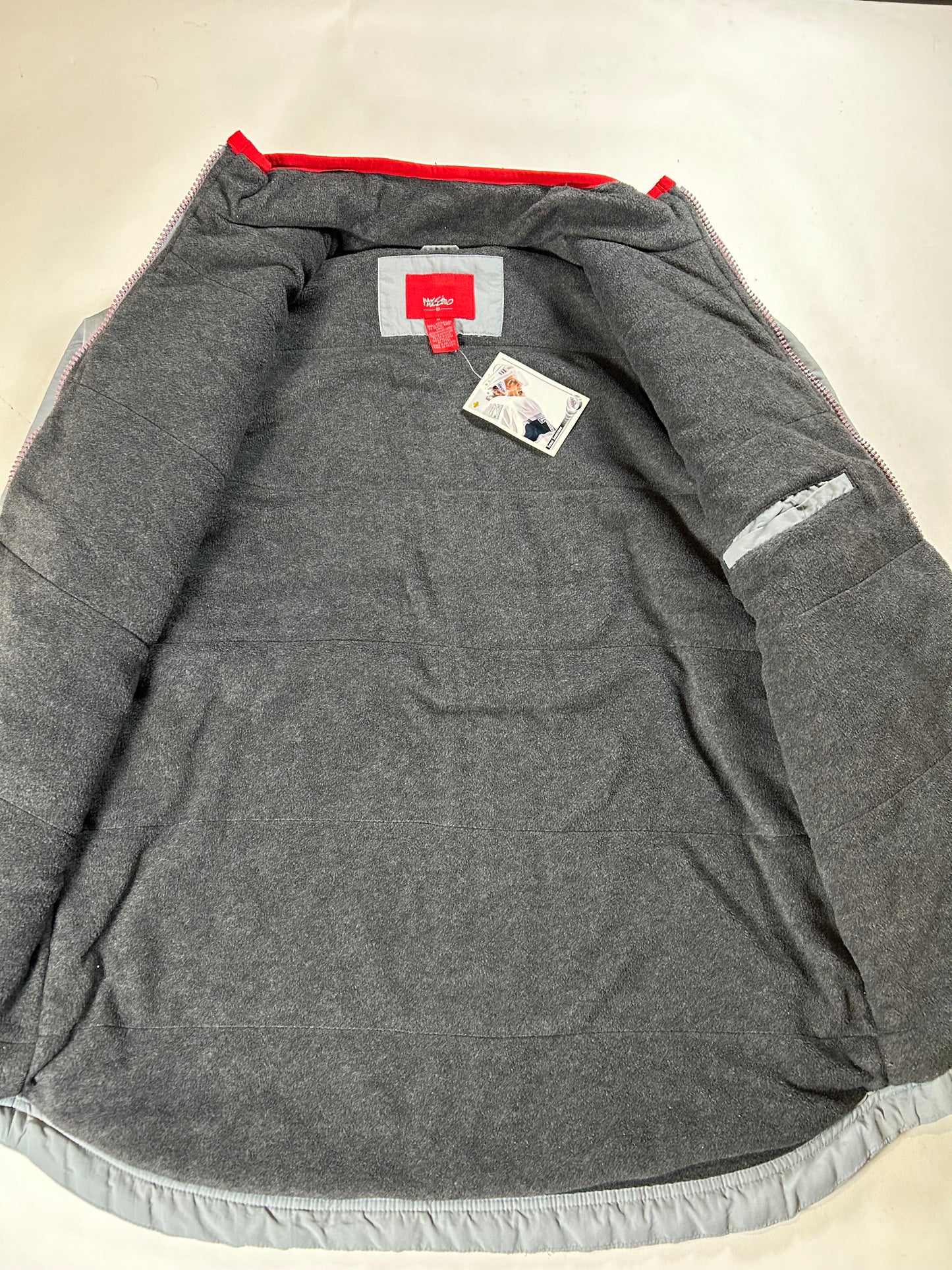 Vintage Mossimo Fleece Liner Zip Up Jacket Tagged Medium Can Fit Large 25x29.5/32 Inches