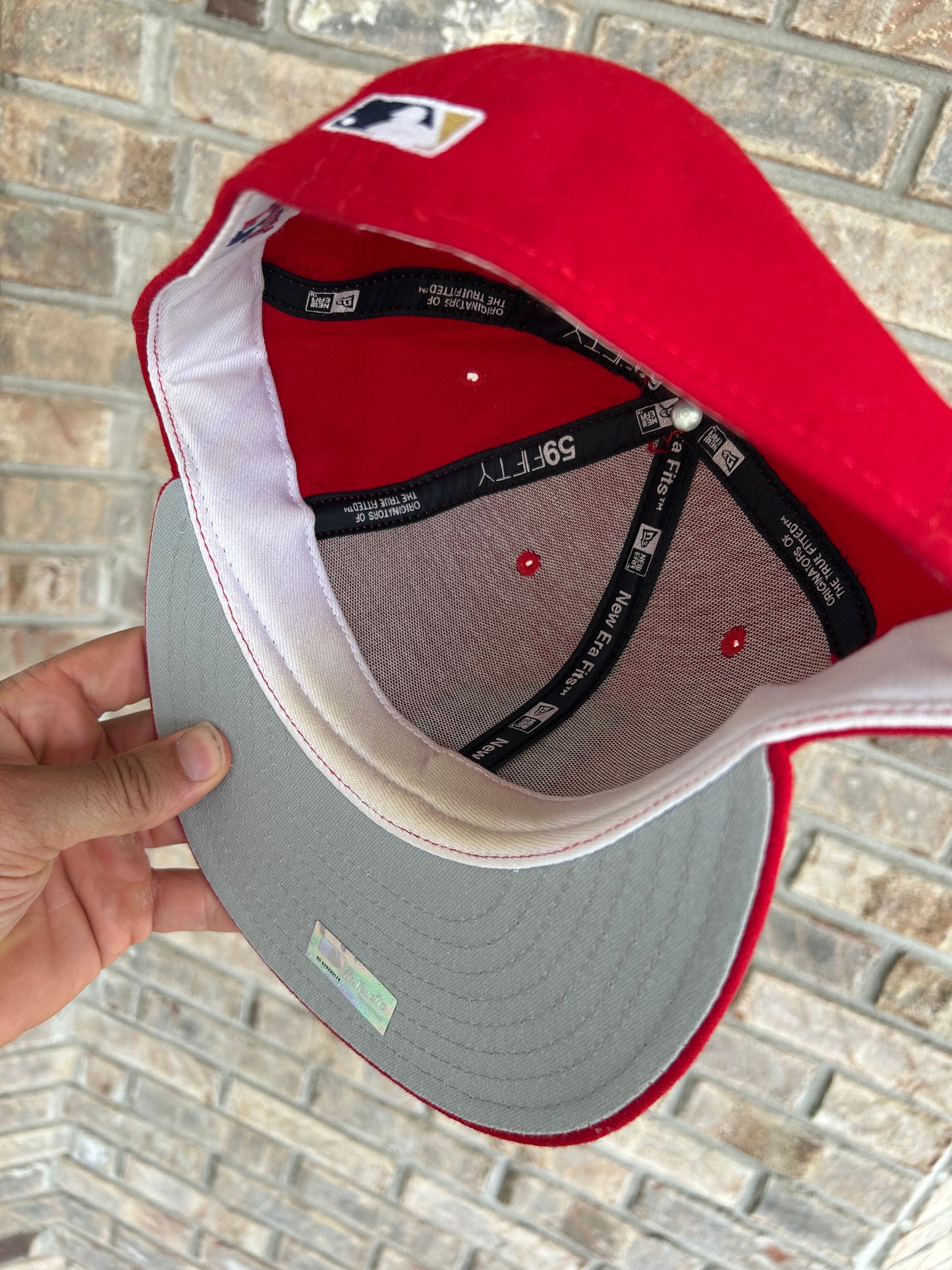 Vintage 2000s Washington Nationals MLB New Era 59Fifty DC Hat 7 5/8 Made USA 100% Wool As Is