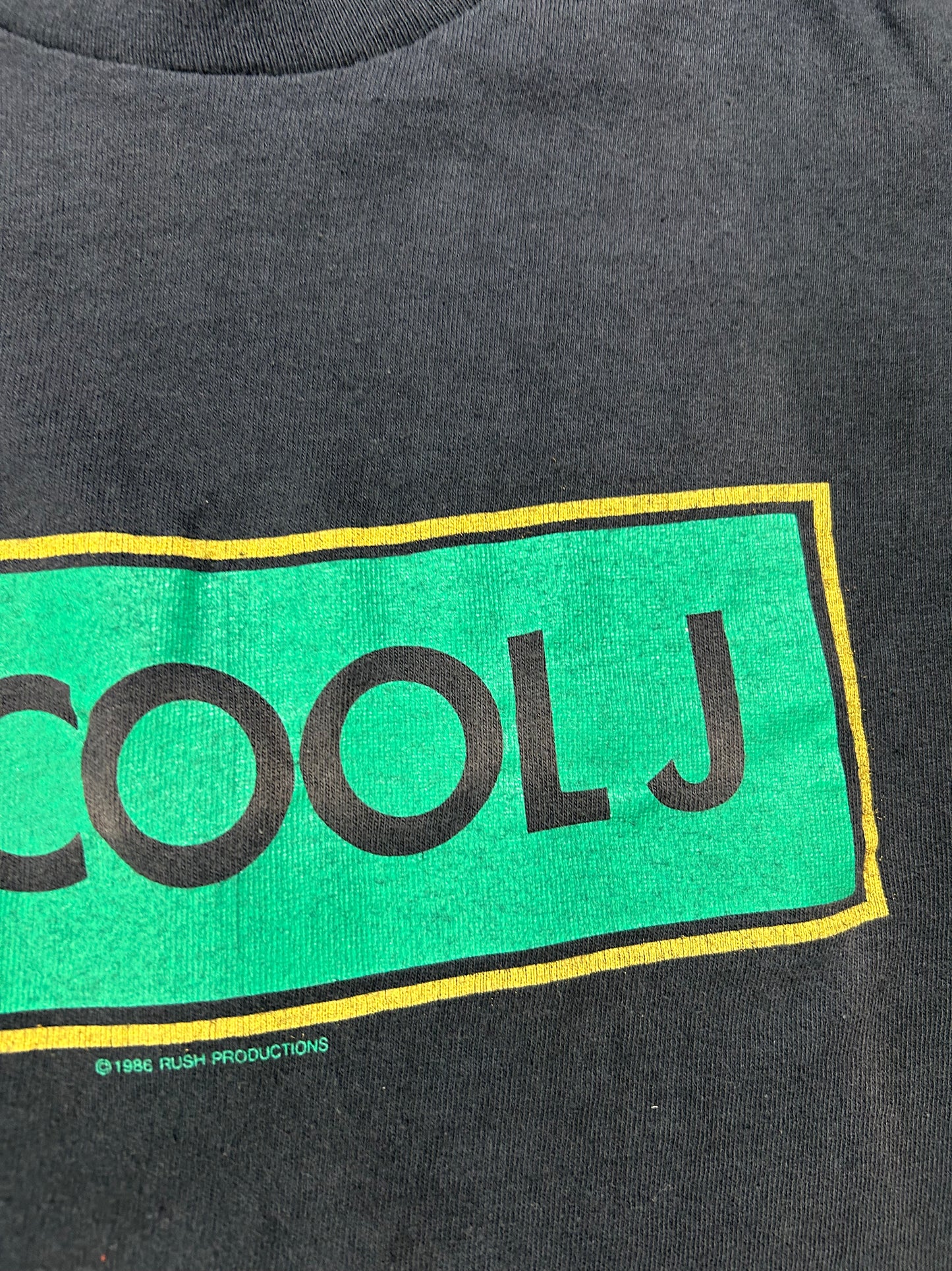 Vintage 1986 LL Cool J Music Rap Hip-Hop Tee As Is Faded Small Fit 18x24.5 Inches