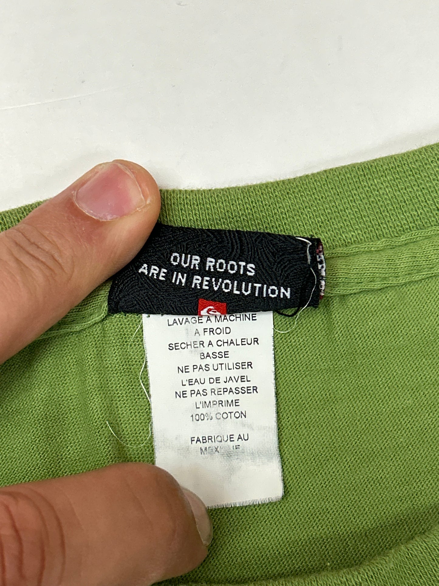 Vintage 00s Quiksilver Boarding Company South Beach Tee Large 22.75x26.5 Inches Green