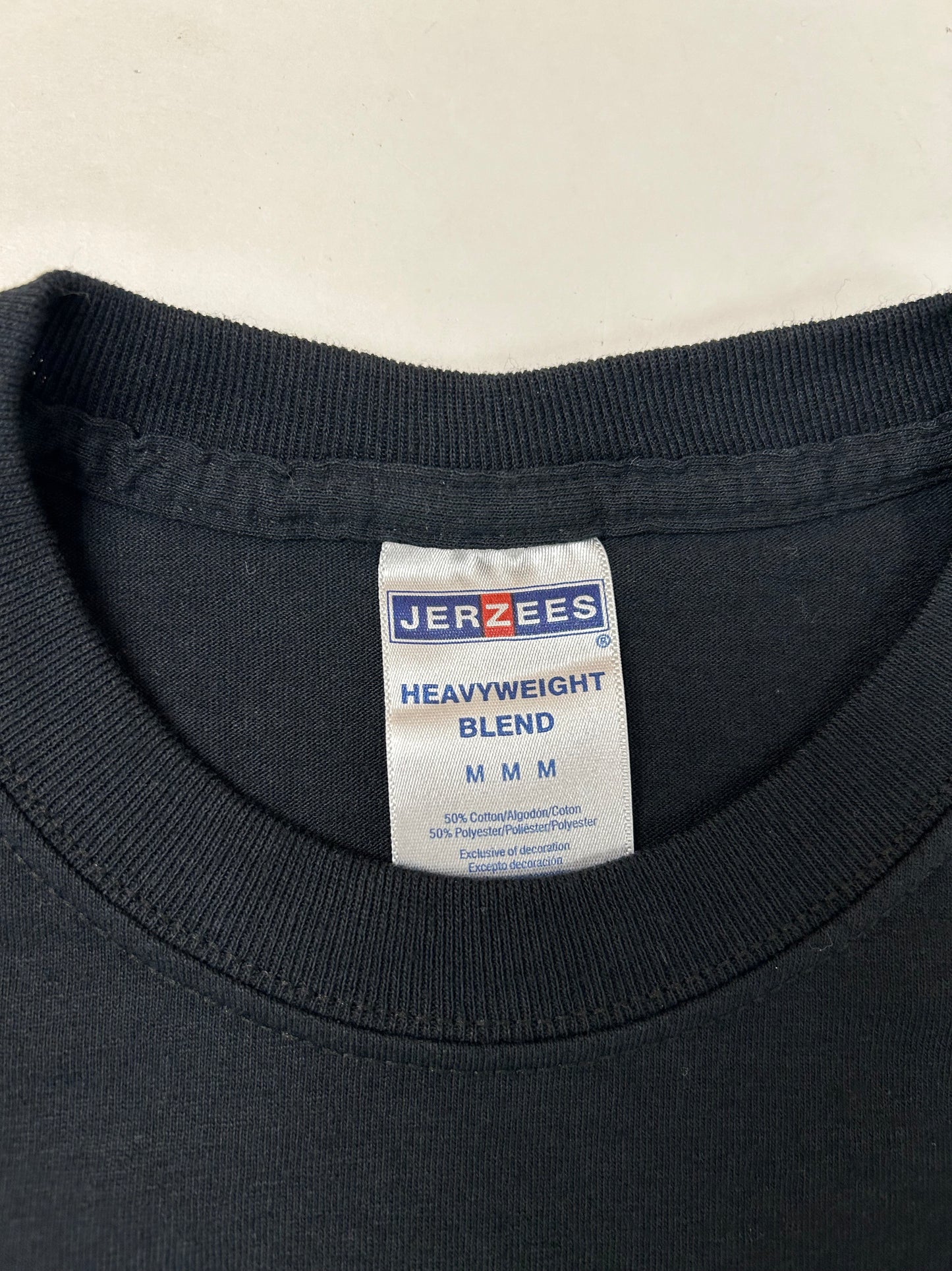 Edgewood NJ first edition “Deeper Than The Roots.” Tee Medium/Small 18.5x27.75 Fit 00s JERZEES 50/50 Blend Black