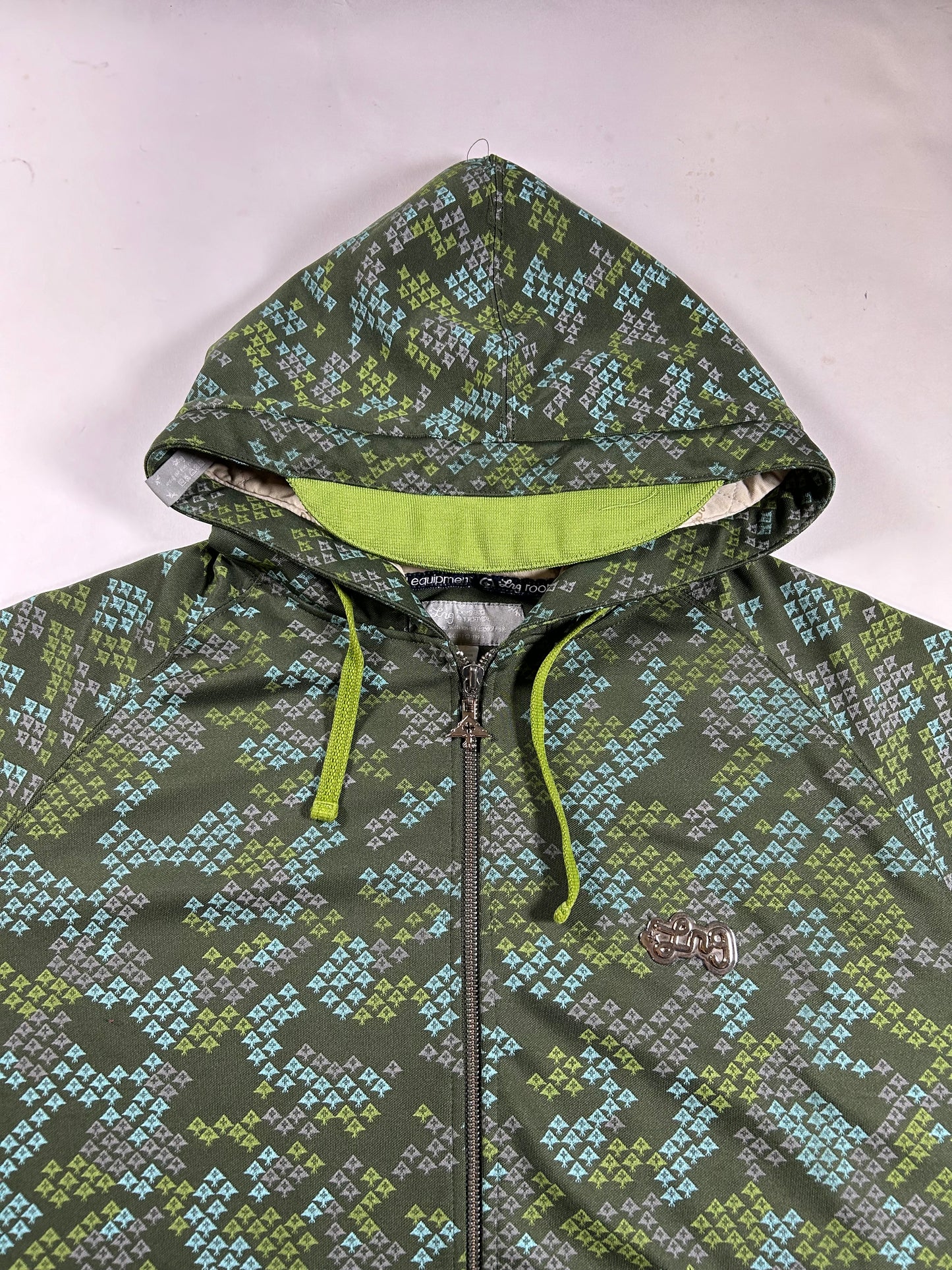 LRG Lifted Research Group Hoodie Hooded Zip Sweatshirt Vintage Y2k XL 26.5x30 Inches Skate