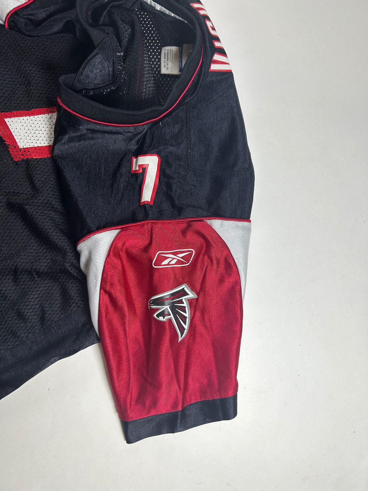 Vintage Reebok On Field Atlanta Falcons Michael Vick #7 Jersey Youth Large 19.5x25.5/27.5 Inches Worn