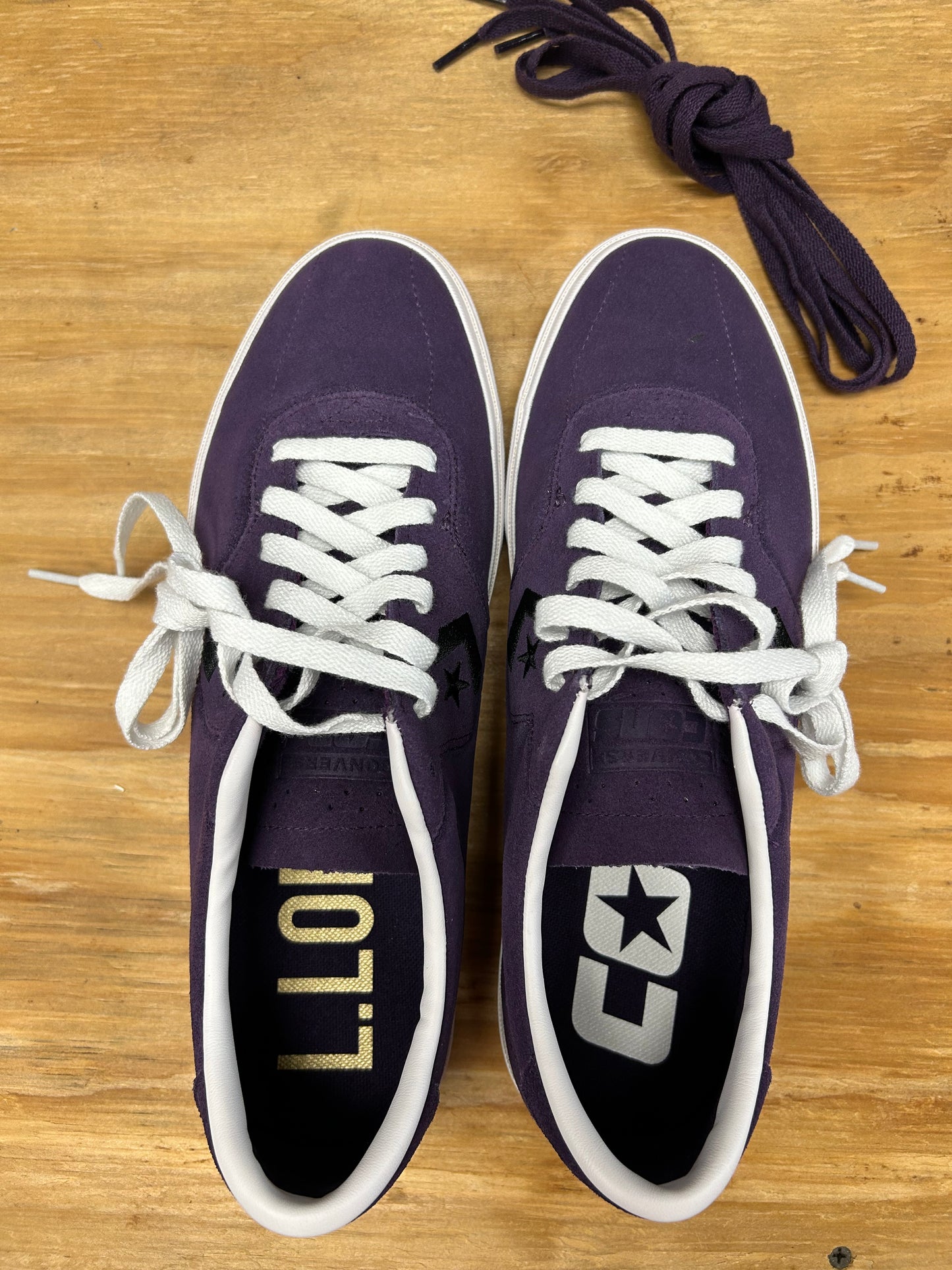 Converse Louie Lopez Pro Purple Mens Size 9.5 New With Mismatch Box Skateboard