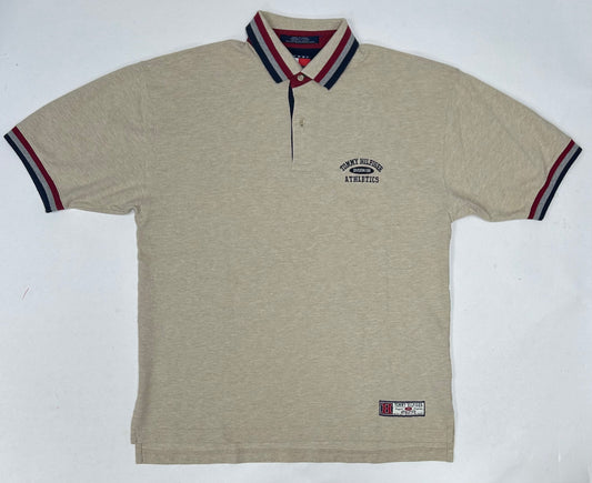 Vintage Tommy Hilfiger Athletics Division 088 Polo Shirt Mens L Short Sleeve 90s