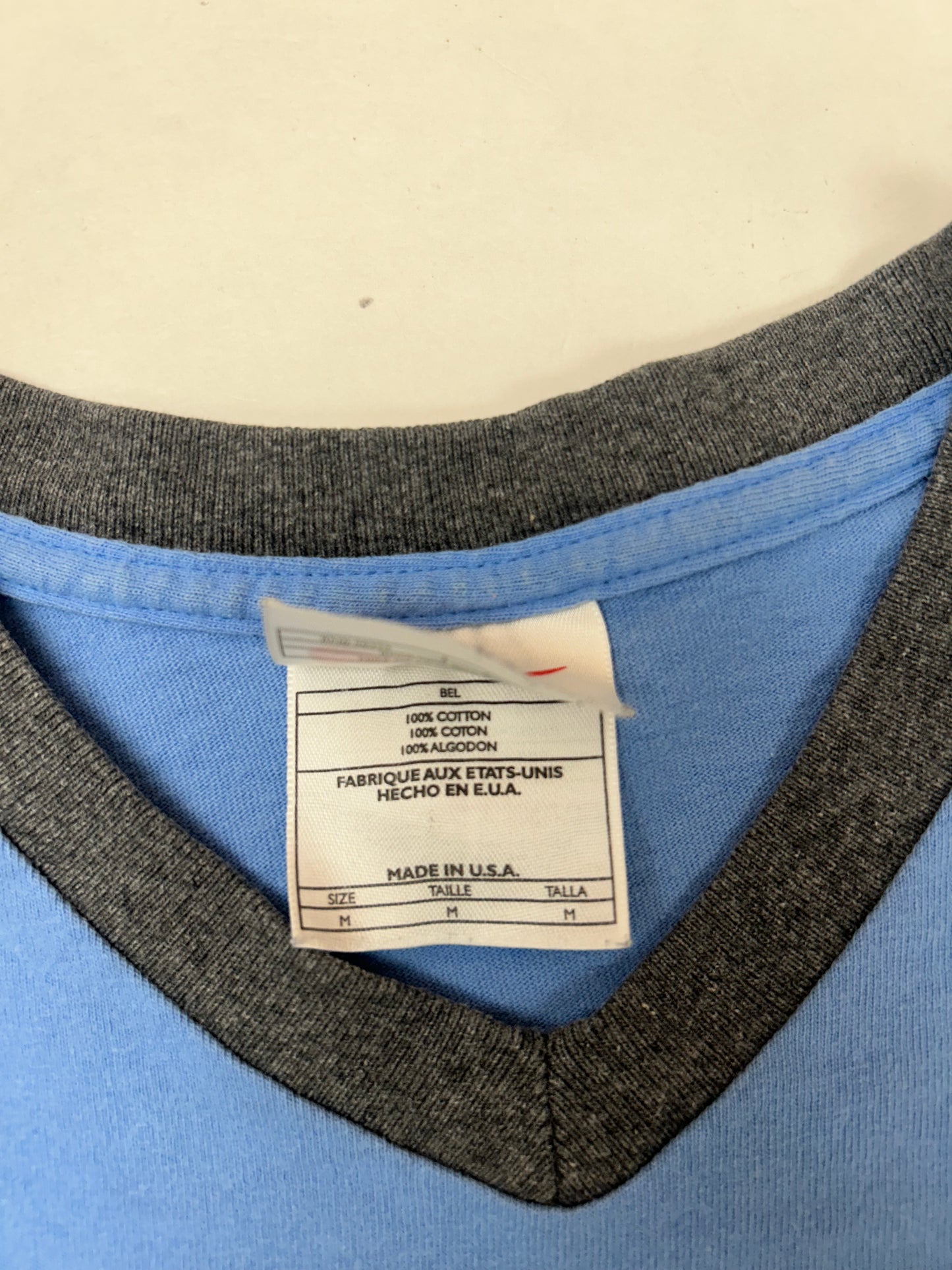 Vintage 90s Nike N Swoosh Logo V-neck Cut Tee Youth Medium-Women’s Medium 19.5x23 Inches