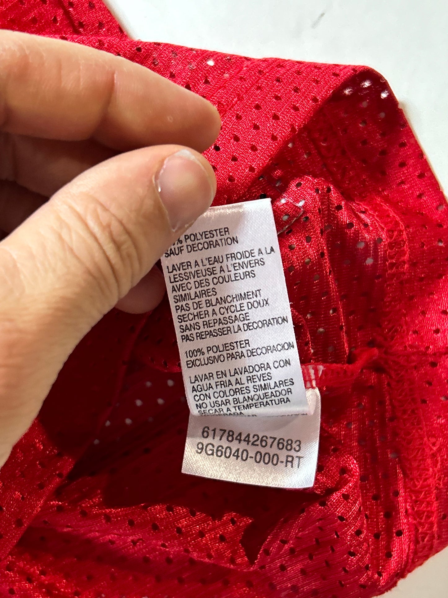 Rutgers Scarlet Knights Jersey Red NCAA Football College Nike #14 Youth Large 19.75x27.75 Inches