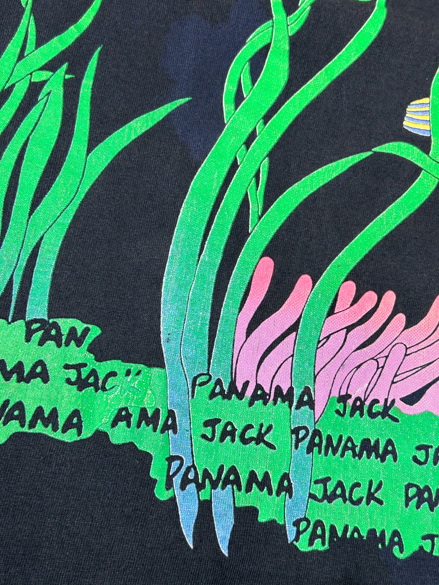 Vintage Panama Jack AOP Fish Tee XL 23.25x31.75 Inches