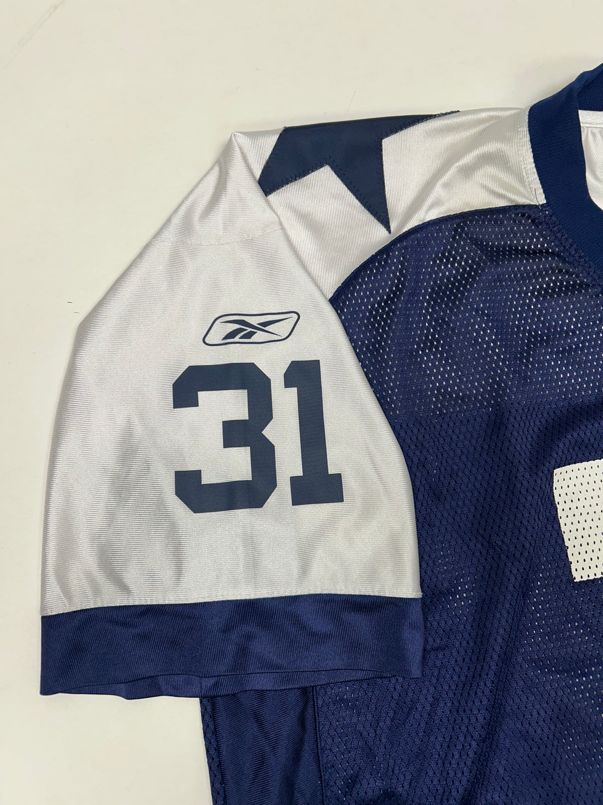 Roy Williams 31 Dallas Cowboys NFL Throwback Reebok Blue Jersey 2XL 29x33.5/35.5 Inches