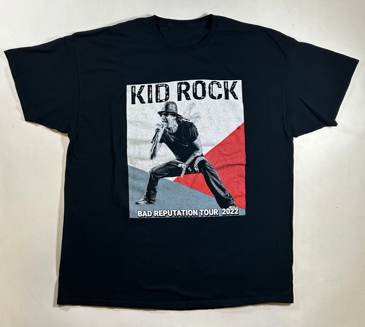 Kid Rock Bad Reputation Tour 2022 Music Rock Band Parking Lot Tee 24.5x31 Inches 2XL/XL Fit