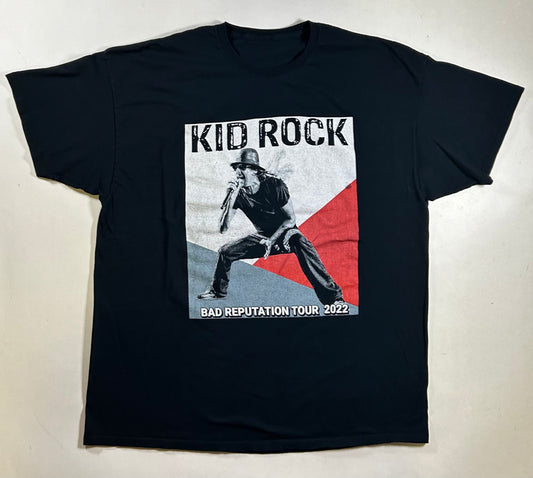 Kid Rock Bad Reputation Tour 2022 Music Rock Band Parking Lot Tee 24.5x31 Inches 2XL/XL Fit