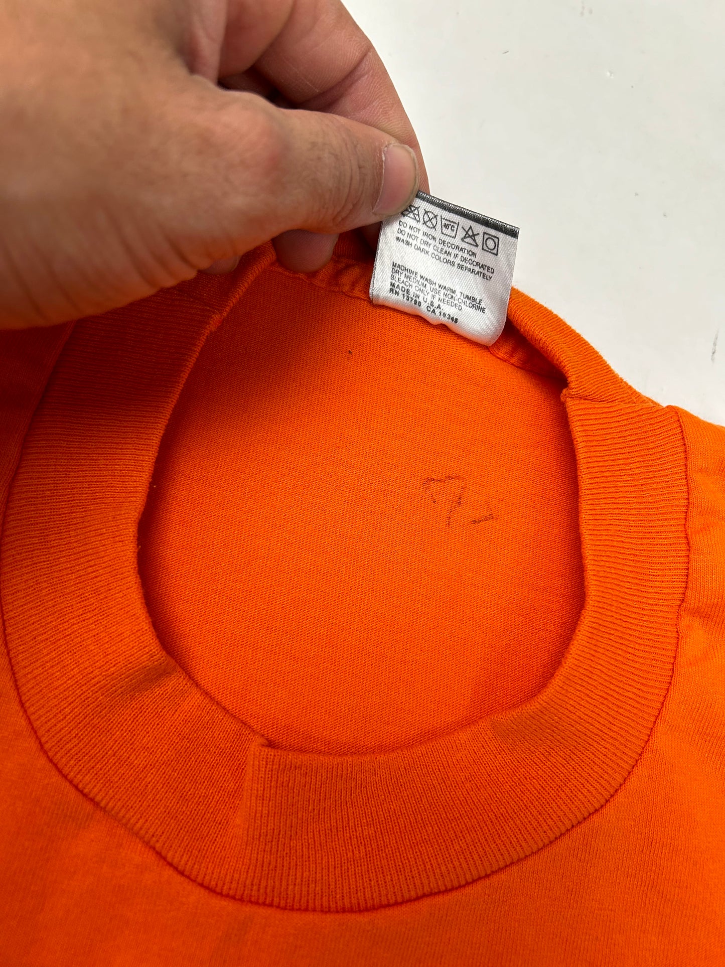 Vintage 90s City Of New York Parks & Recreation United States Youth Games Tee 2XL 25.5x30.25 Inches Orange