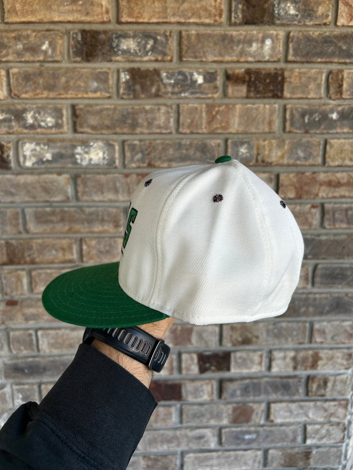 Vintage New York Jets Logo Spell Out NFL Fitted Hat 7 1/8 Double Logo Annco USA