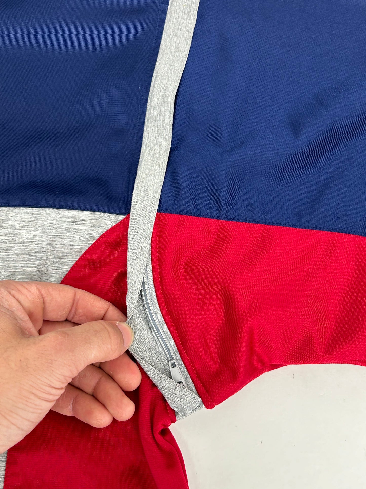 Vintage Adidas Track Jacket Zip Off Sleeves Medium 25x27.75 Inches Three Stripes