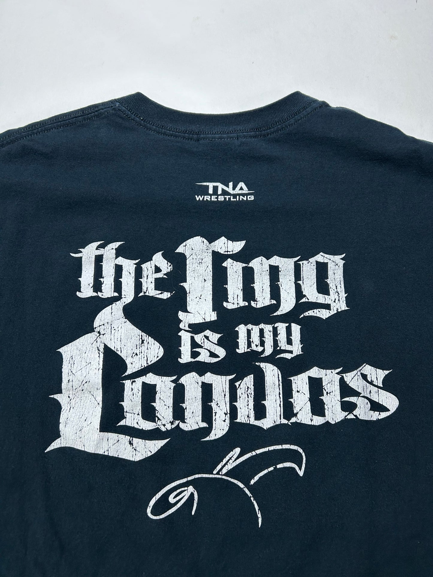 Vintage TNA Jeff Hardy Wrestling Shirt "The Ring Is My Canvas" Face Tee 2XL 26.25x30.25 Inches 2000