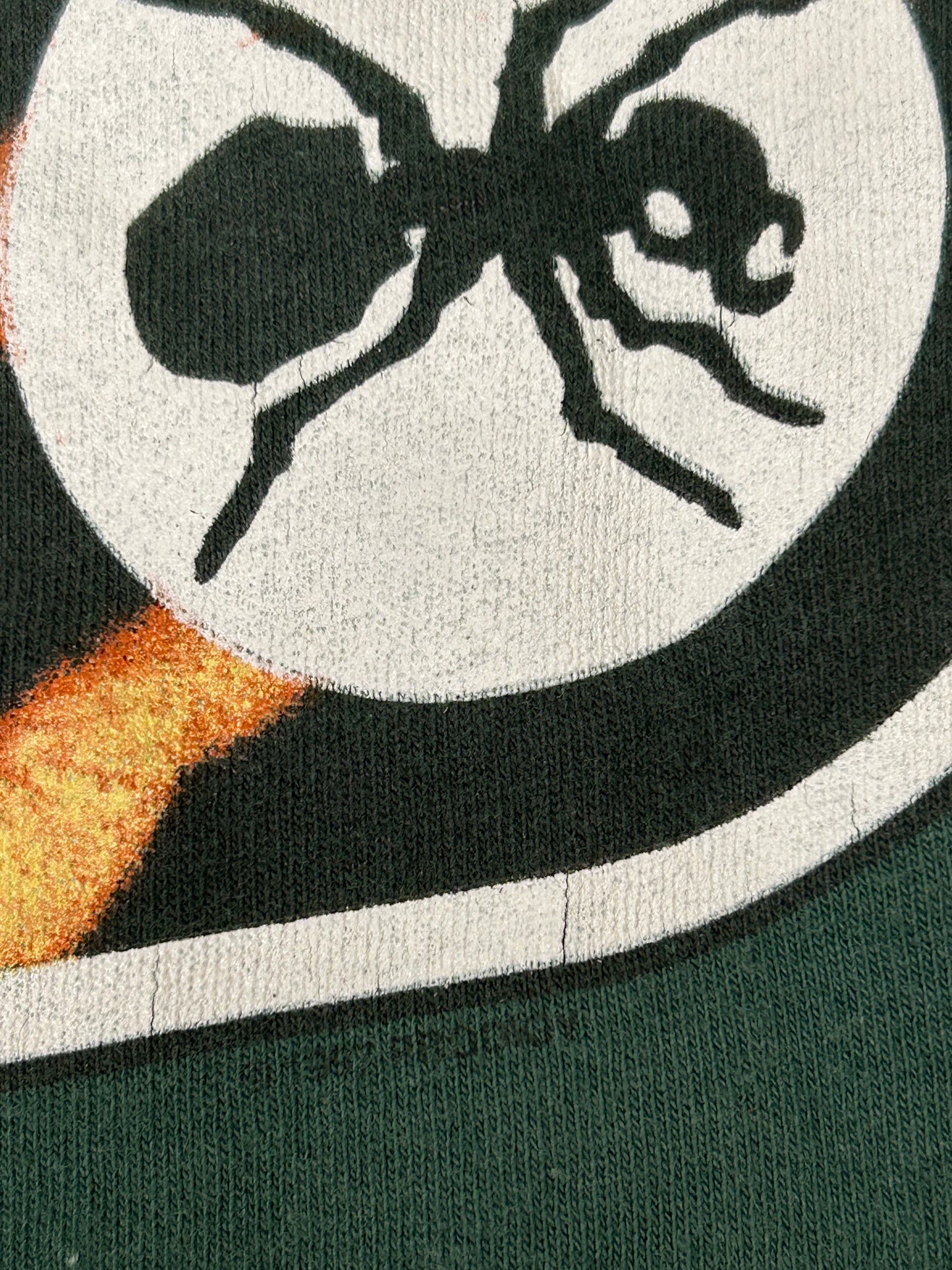 Vintage The Prodigy Fat Land Firestarter 1997 Wild Oats Tee Large 22.25x30.25 Inches Faded Green