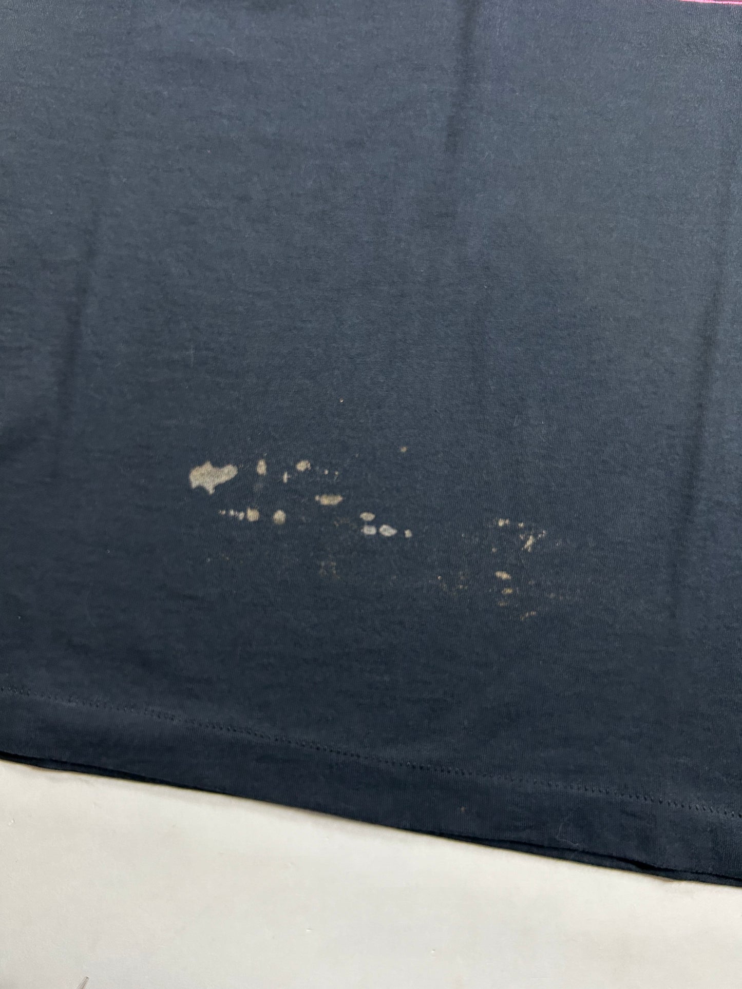 Vintage Parkway Music For All Occasions Tee Black As Is Has Bleach Marks 20x28.5 Inches