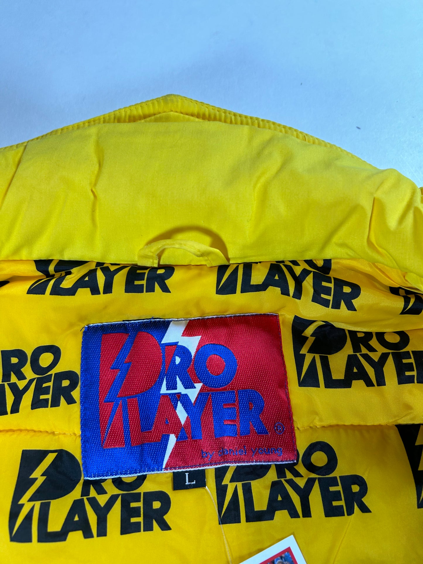 Vintage 90s Pro Player By Daniel Young Green Bay Packers NFL Zip Up Puffer Jacket Large 27.5x28 Inches As Is Has Wear