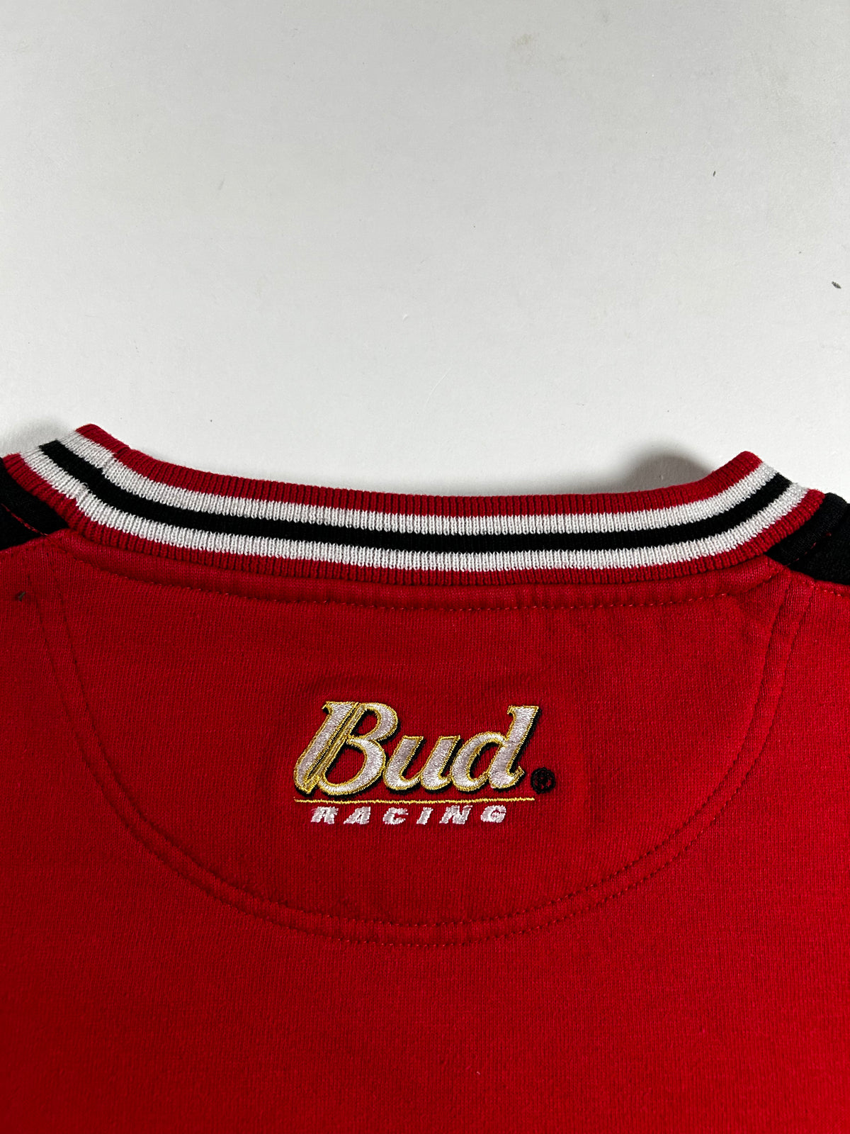 Vintage Chase Authentics NASCAR Dale Earnhardt Jr. # 8 Bud Racing Crewneck Sweatshirt Has Mark On The Back XL 27.5x28.25 Inches