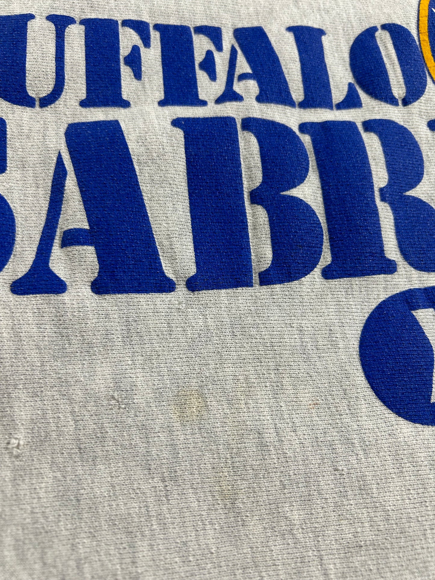 Vintage Buffalo Sabres NHL Champion Reverse Weave Crewneck Sweatshirt 21.75x27.5 Inches Mediumish/Smallish Fit As Is Has Wear
