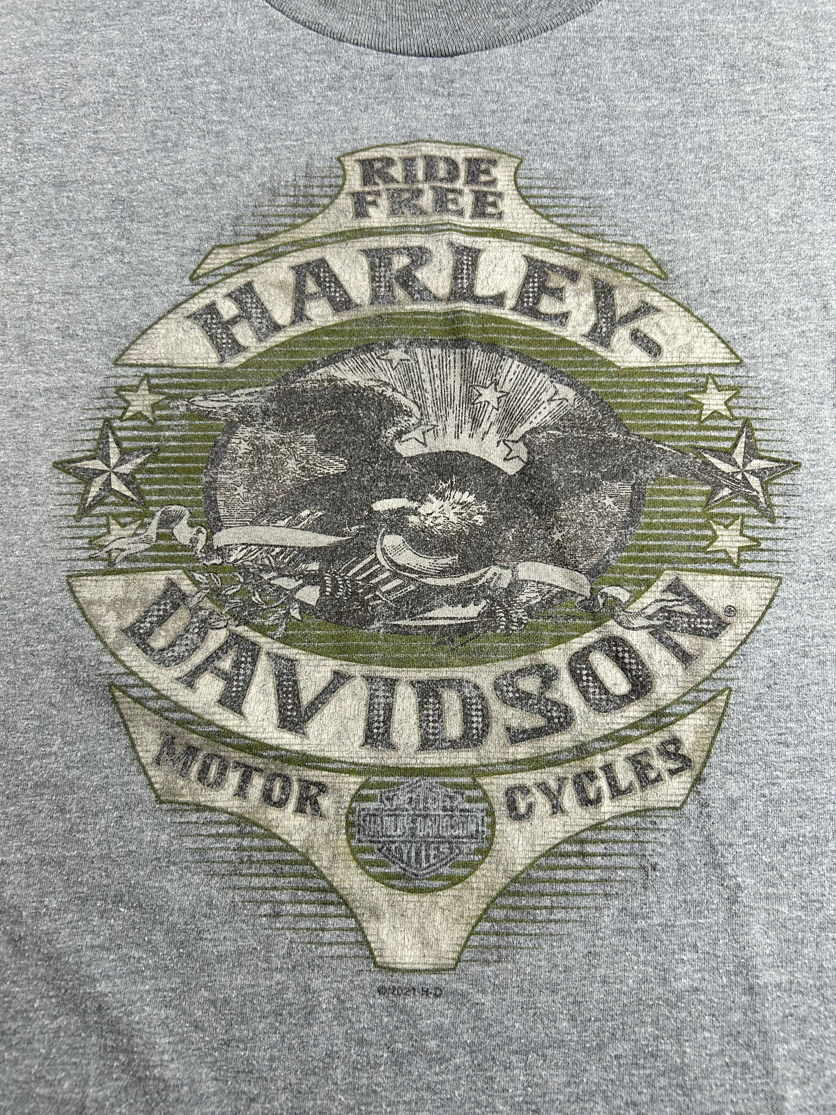2022 Harley Davidson Motorcycle Of Bergen County Live To Ride Ride To Live Rochelle Park, NJ Tee XL 23.75x29.25 Inches