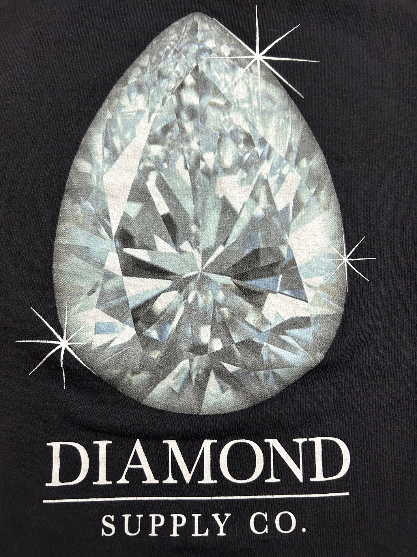 Diamond Supply Co. Jeweler Rock Made In USA Mens Black T Shirt Size Small 17.75x25 Inches