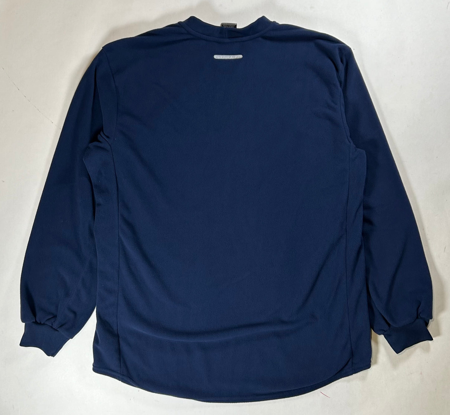 Vintage 2000s Nike University Of Michigan Therma-Fit Pullover Fleece Large 25.5x32.5 Inches Navy