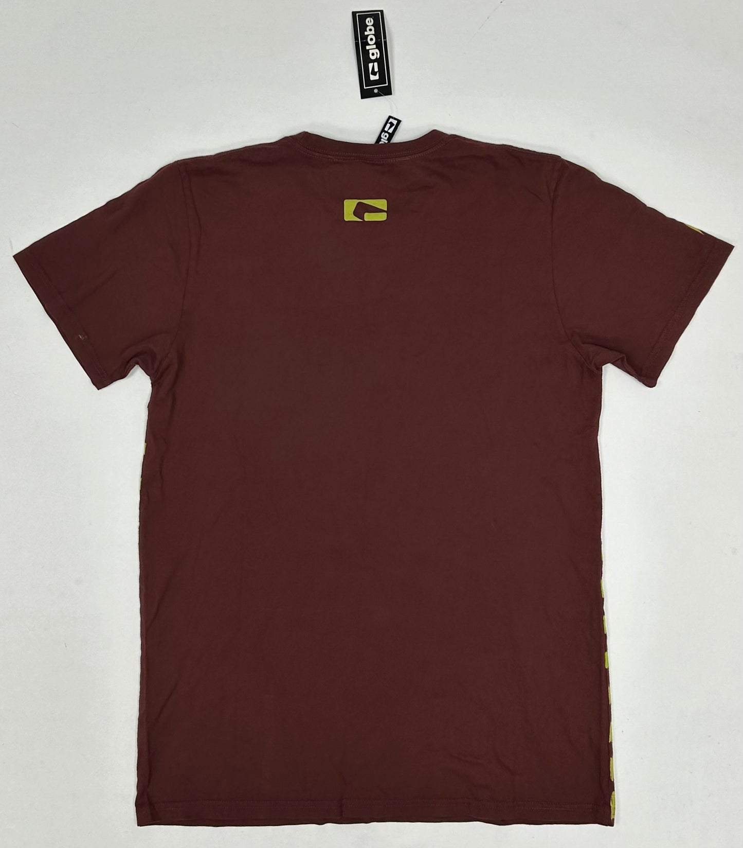 Vintage Globe Shoes Skateboarding Down Stripe Slim Fit Skate Tee New Medium 19.5x28.25 Inches DS Brand New Old Stock With Tag