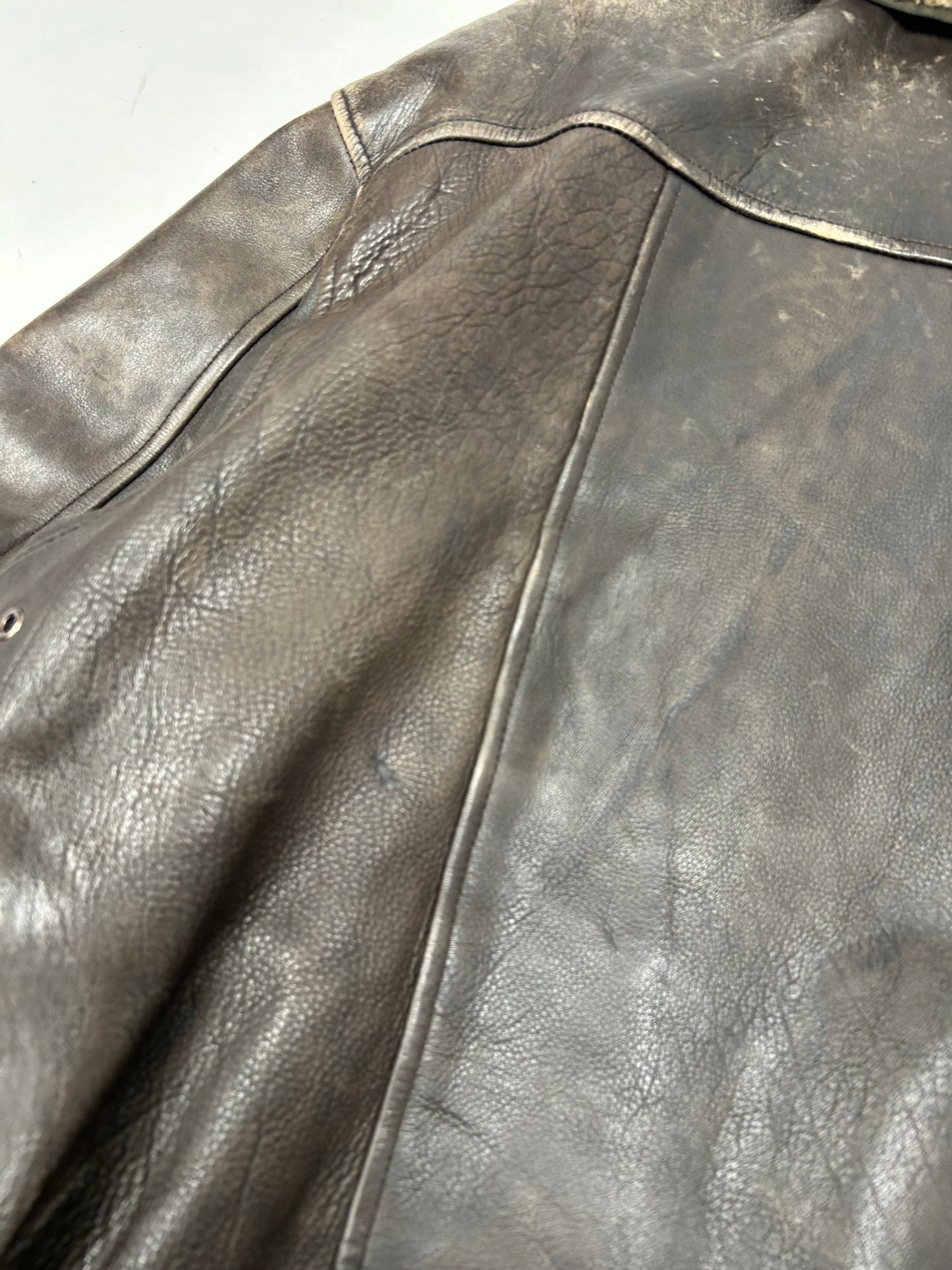 Vintage 90s The Axiom Traditional Leather Pete’s Wicked Ale Leather Jacket Beer Brewery Medium 25x28 Inches