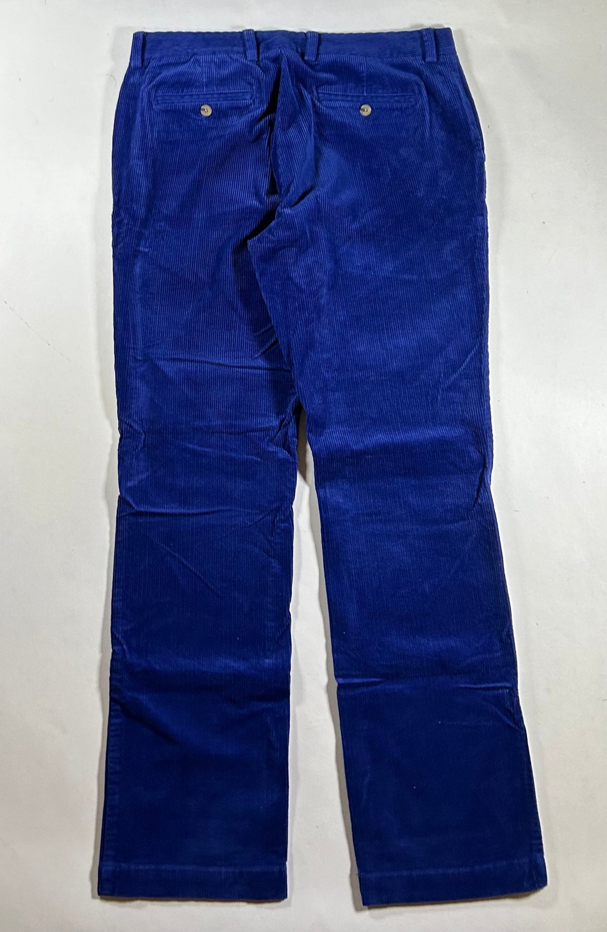 Vineyard Vines Corduroy Slim Stretch Breaker Pants 34x32 Royal Blue Preppy 2015 About 18x42 Inches