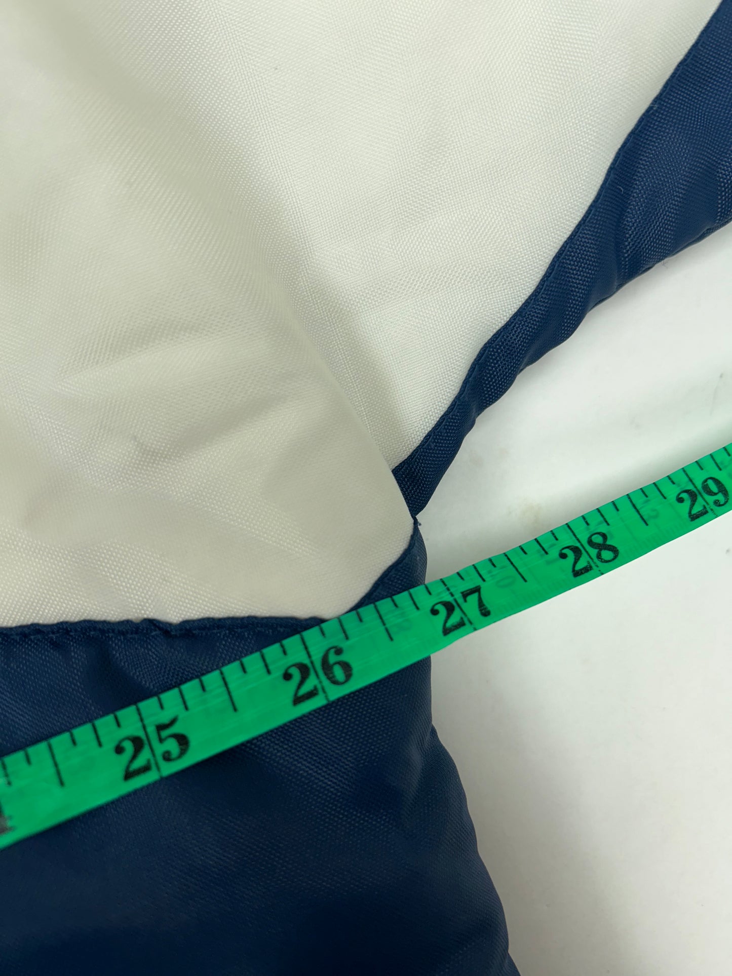 Vintage Notre Dame Fighting Irish Puffer Jacket 1/4 Zip Medium/Large Fit 26.75x29.5 Inches Pro Player 90s