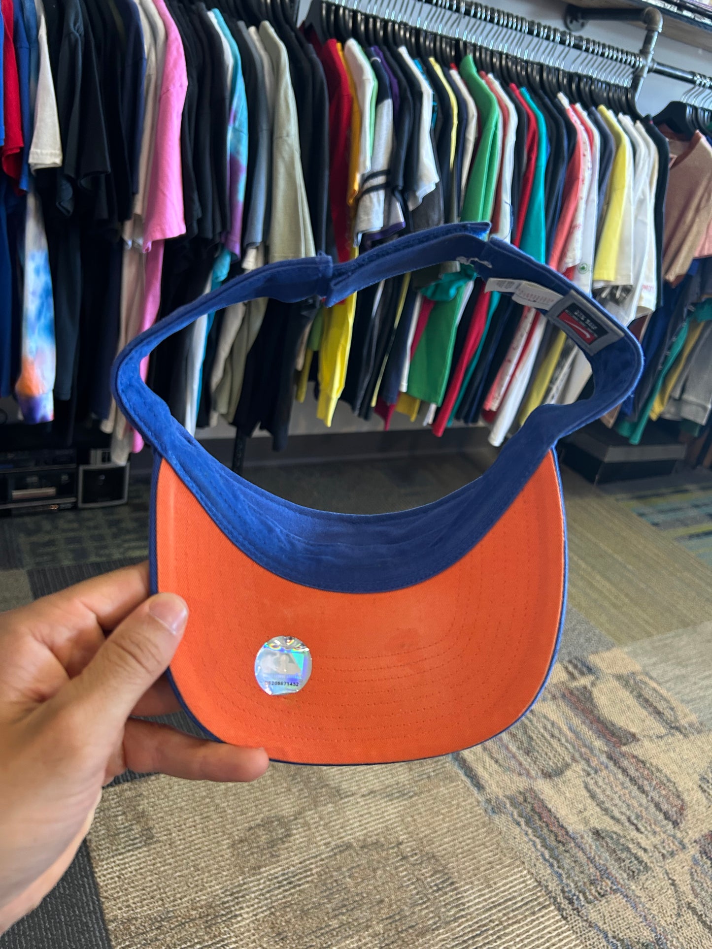 Vintage 00s Nike Team New York Mets MLB Visor Hat Adjustable One Size Fits Most Adult