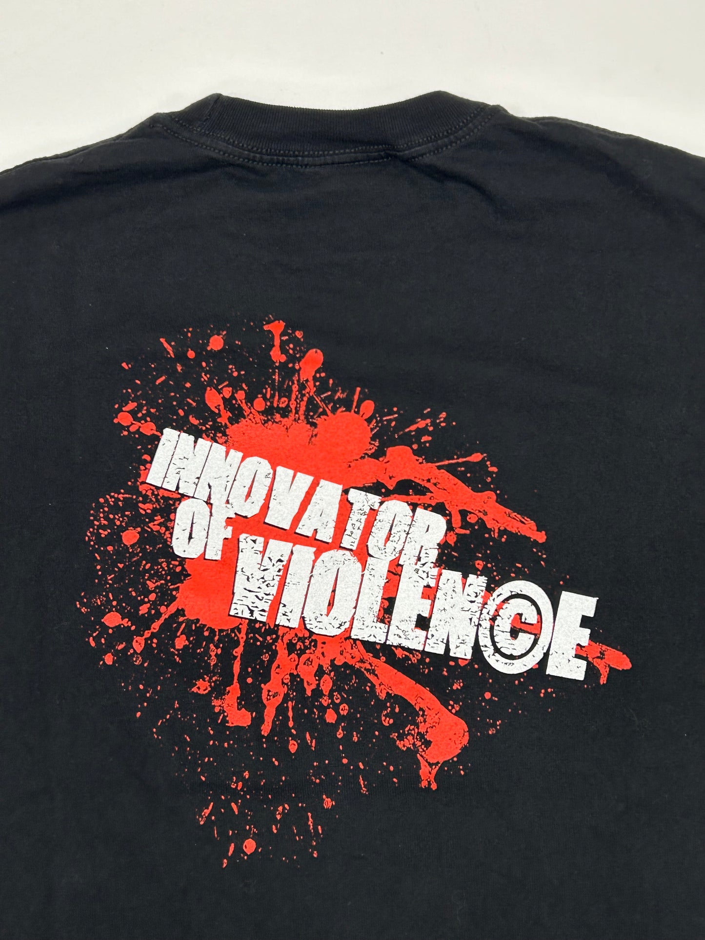 Vintage 2000s WWE Tommy Dreamer Innovator Of Violence Wresting Tee Medium 19.75x28.5 Inches